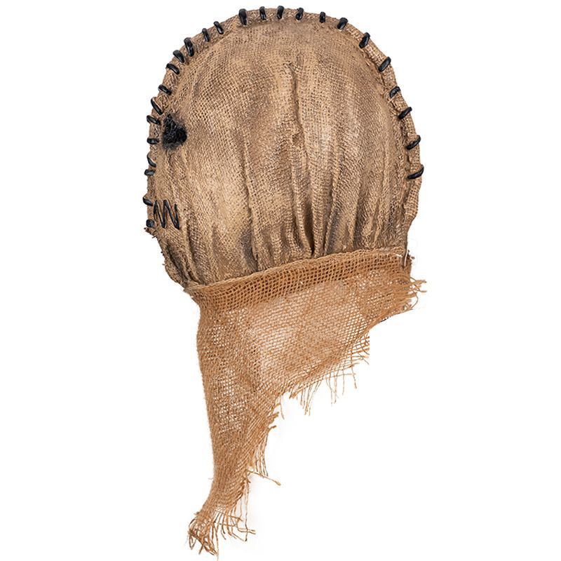 Vintage Burlap Scarecrow Full Face Mask view 5