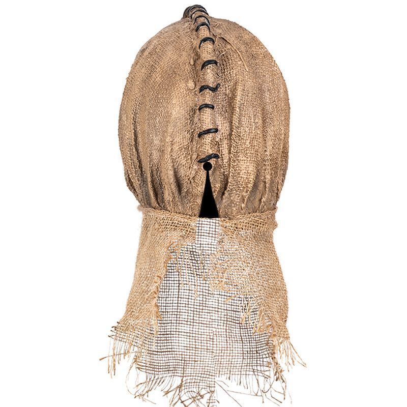 Vintage Burlap Scarecrow Full Face Mask view 6