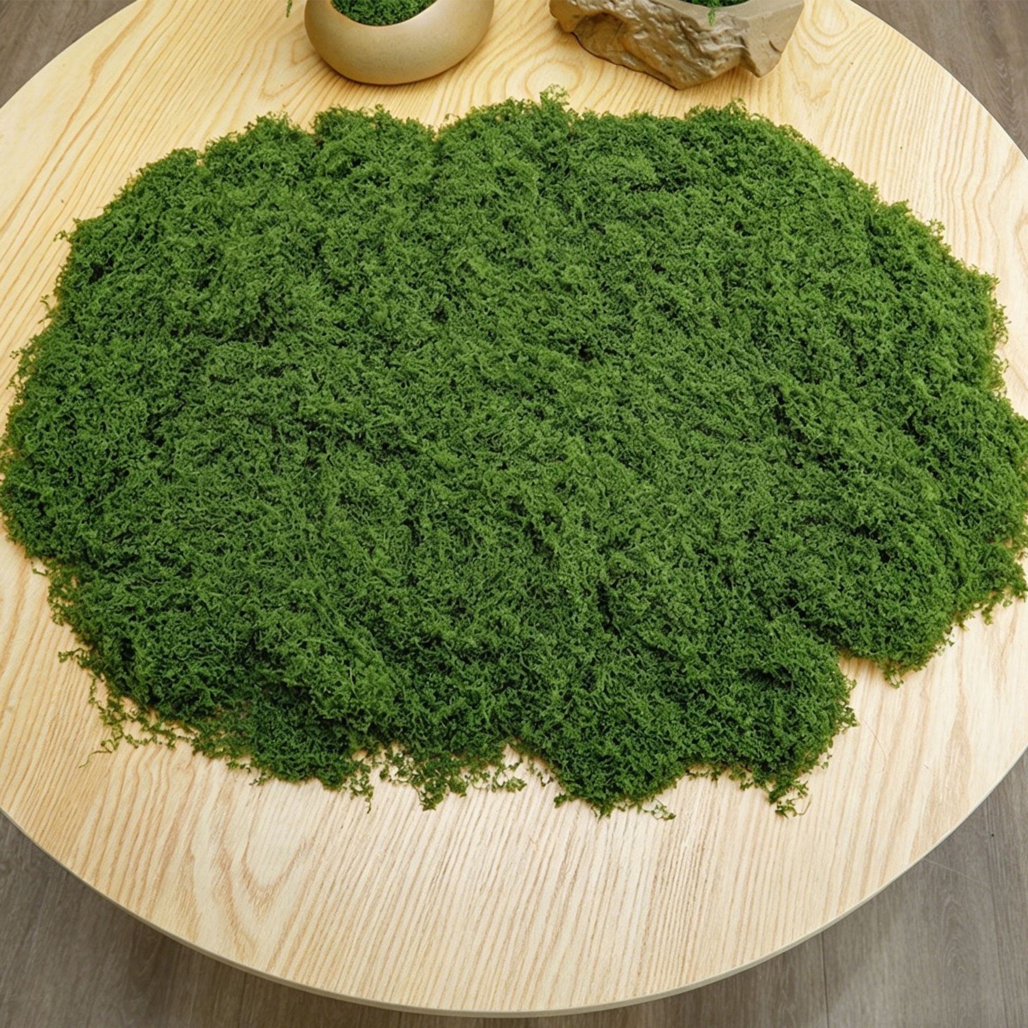 diy artificial moss lawn-Dark Green Filamentous Moss 100g — image 1