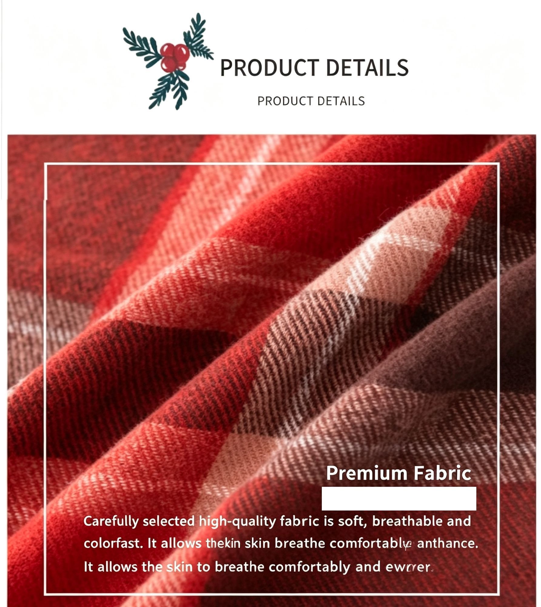 Plaid Warm Scarf for Women view 5