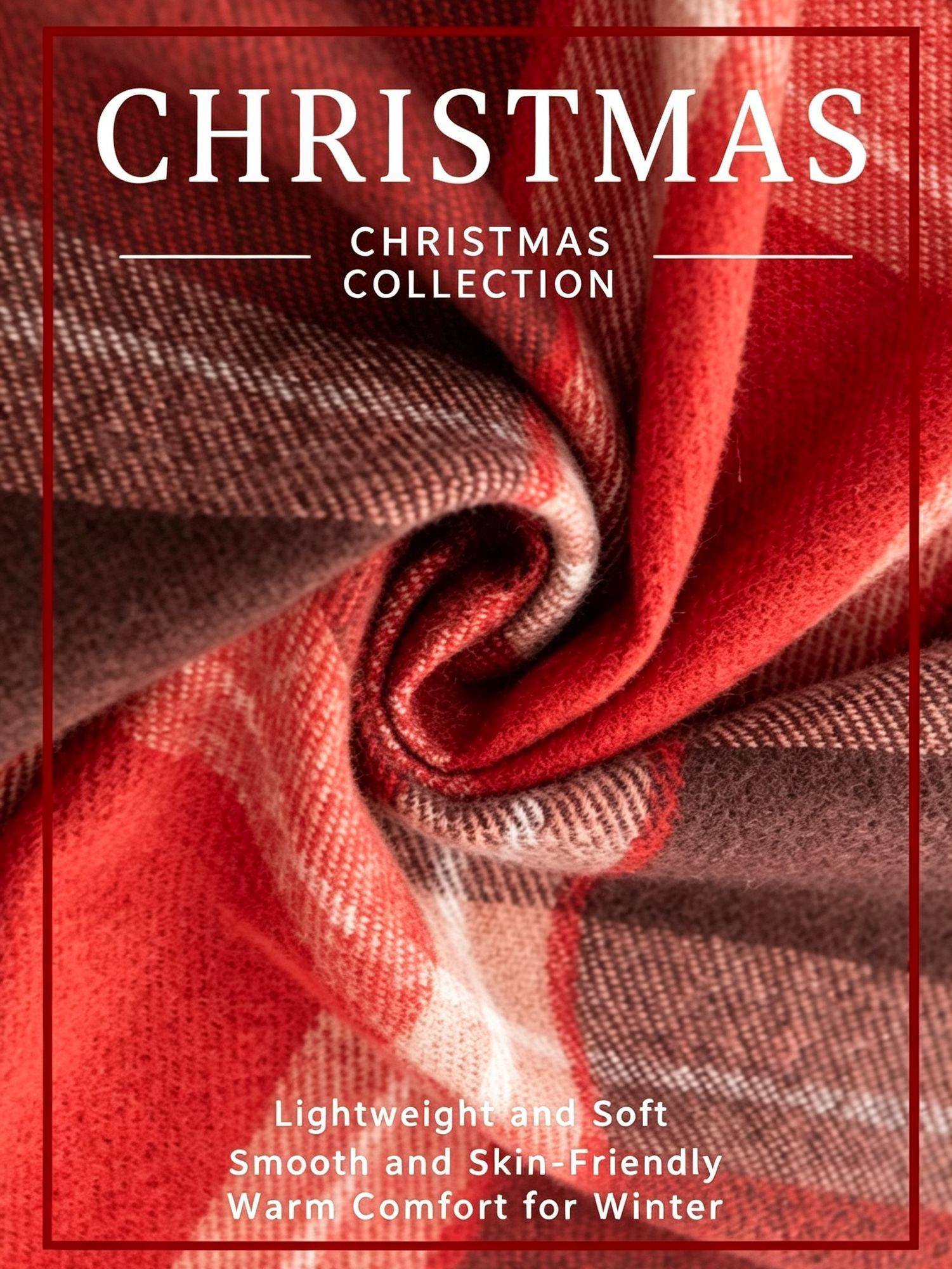 Classic Plaid Warm Wrap Scarf view 2