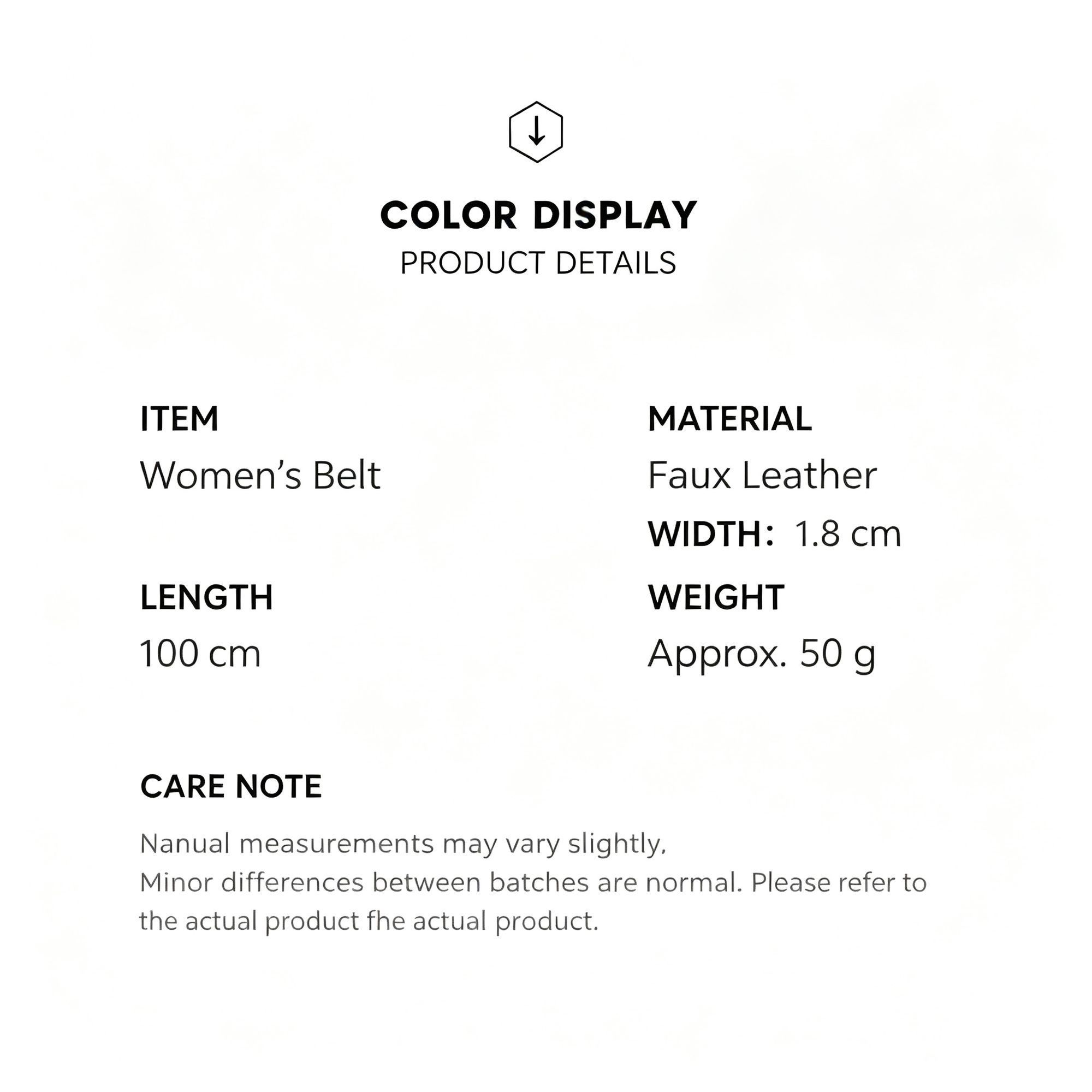 Minimalist High‑quality Soft Leather Waist Belt for Women view 2