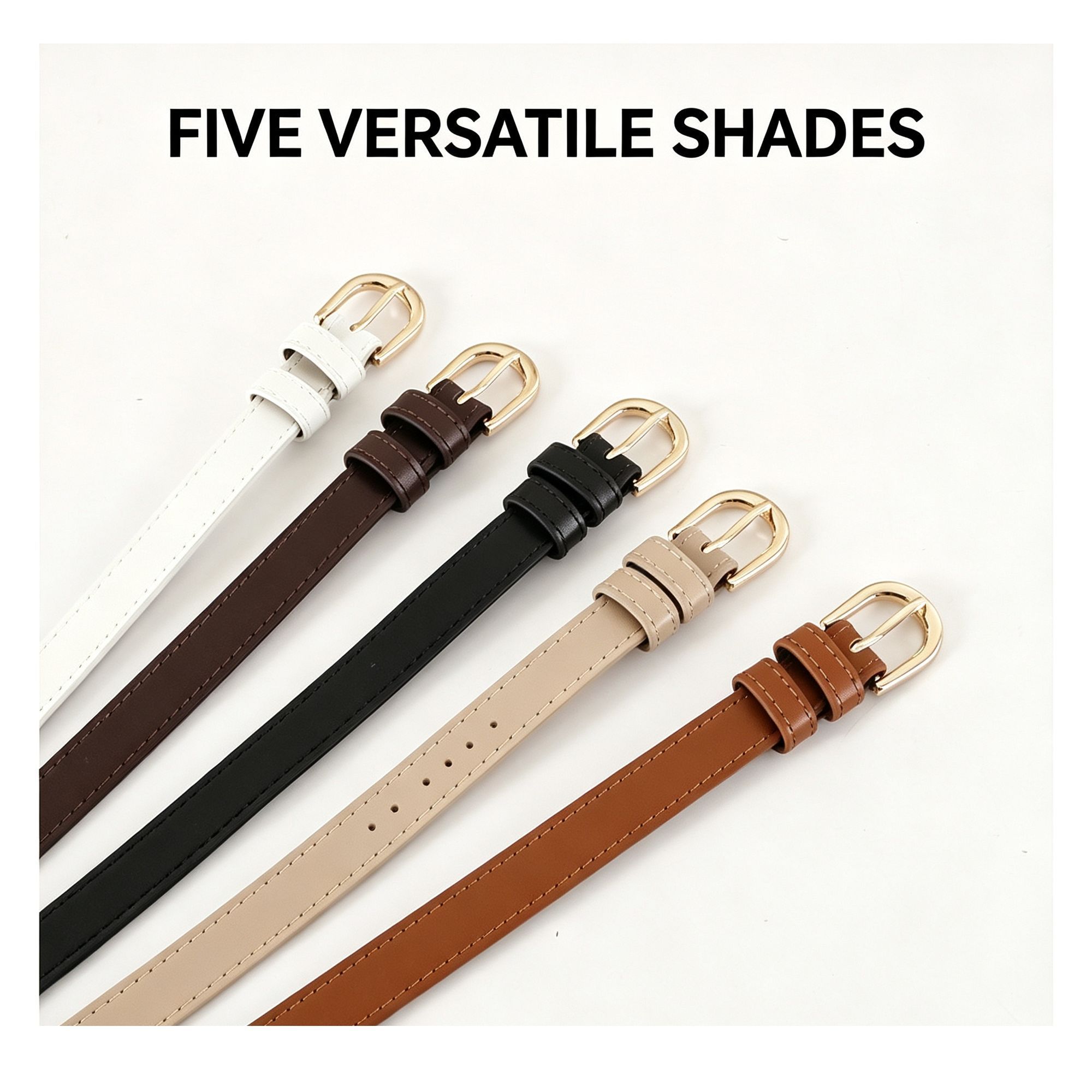 Minimalist High‑quality Soft Leather Waist Belt for Women view 6