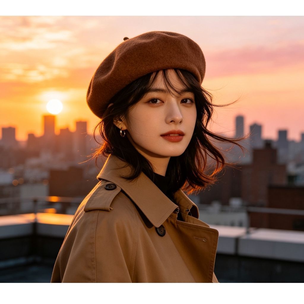 Fashion PU Leather Octagonal Hat view 8