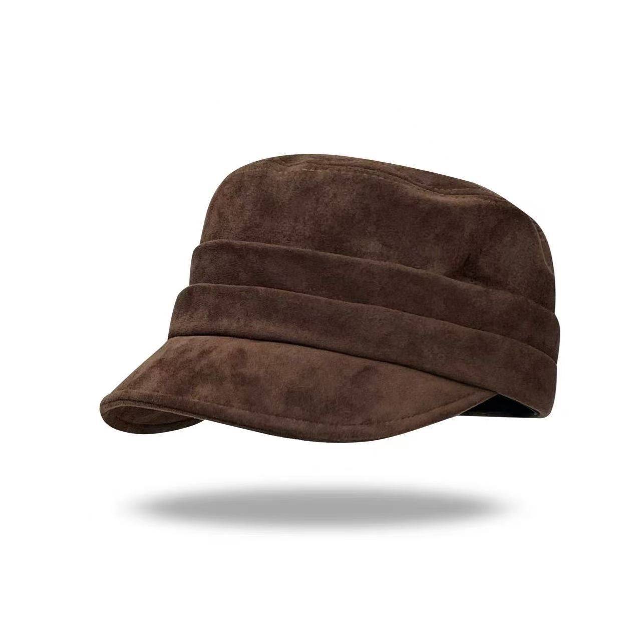 Mini Plain Beret Cap, Coffee Tone, Adjustable 56‑58cm, Christmas & Halloween — image 1