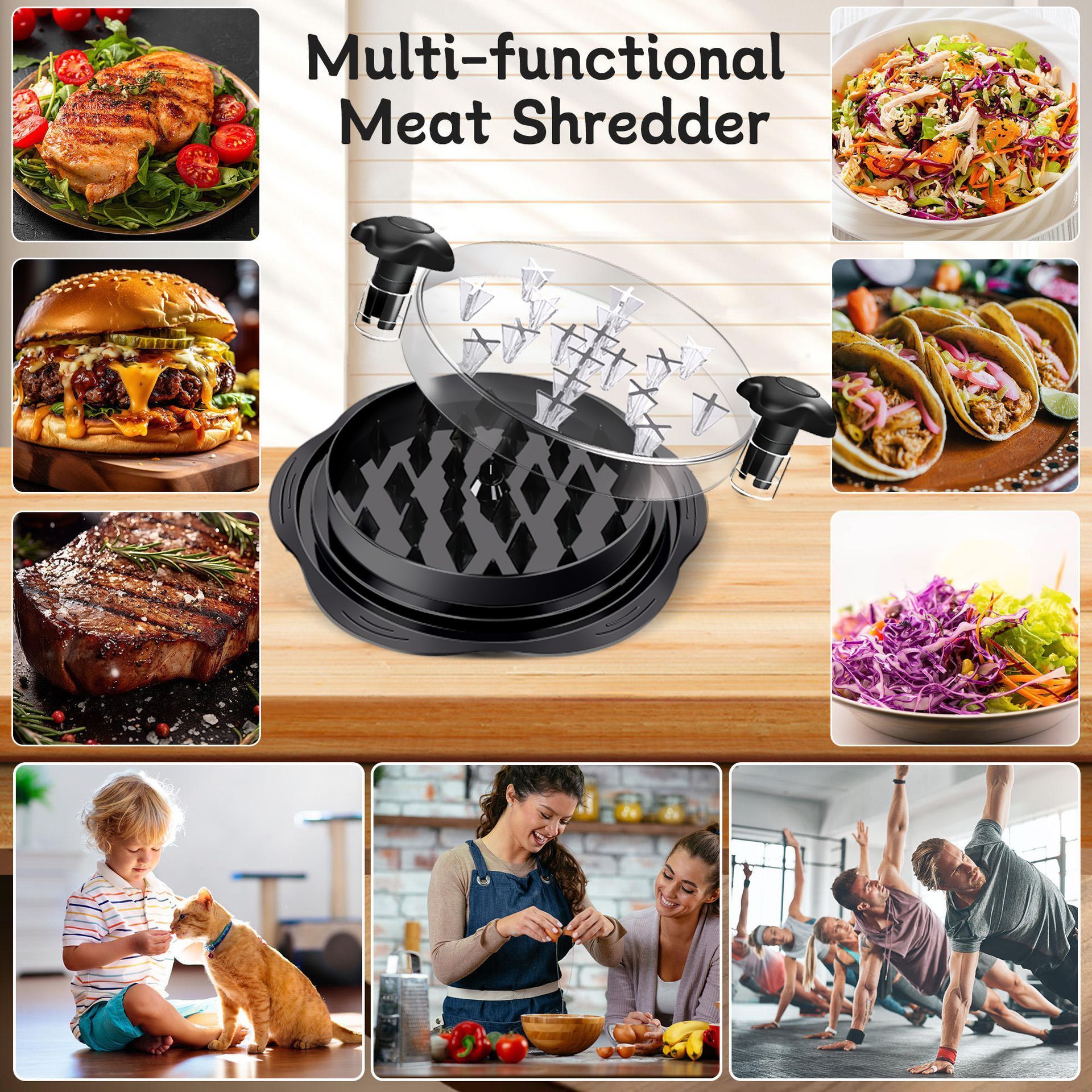 Practical Home Meal Prep Shredder view 2