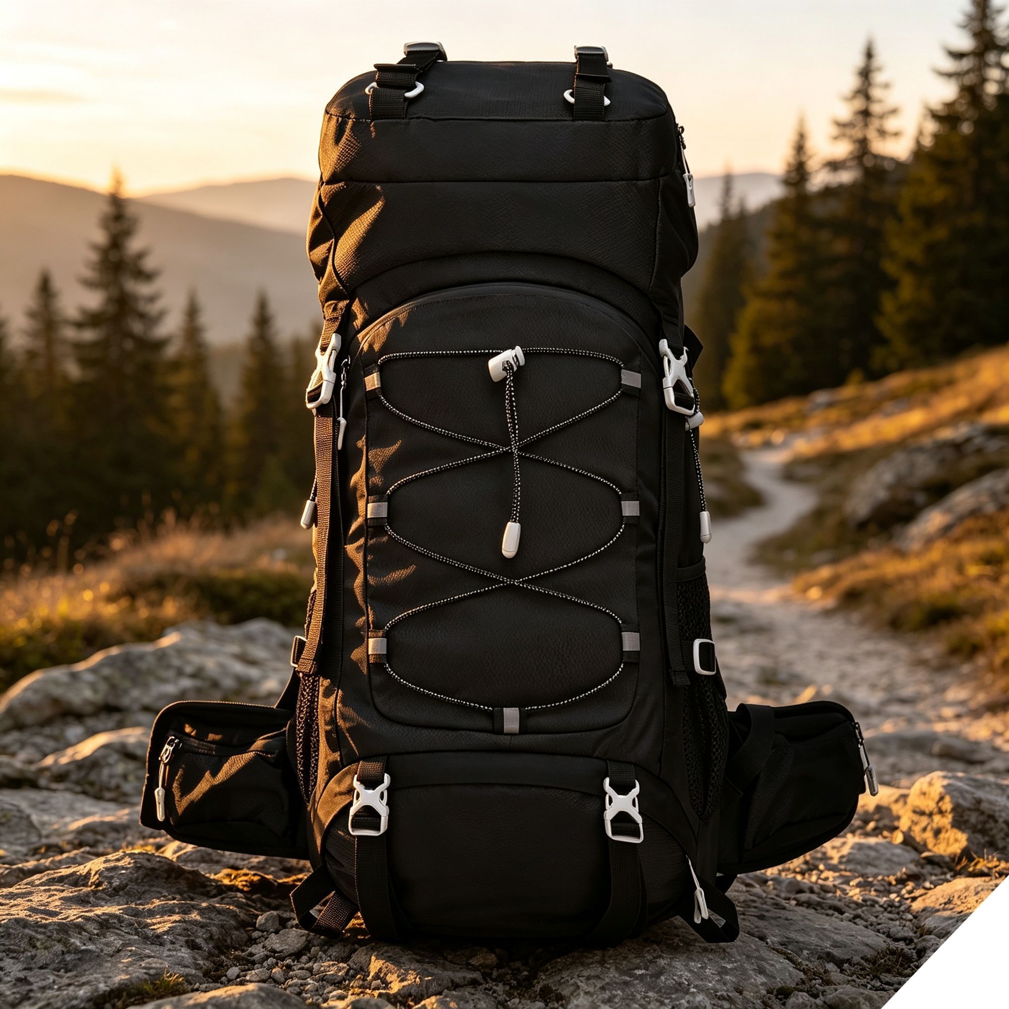 Versatile Outdoor Trekking Backpack 60L Black — image 1