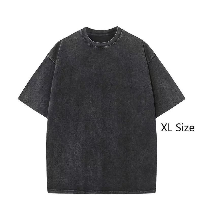 Washed Vintage Heavy Cotton Tee 230gsm Unisex Fashion Top Popular Christmas — image 1