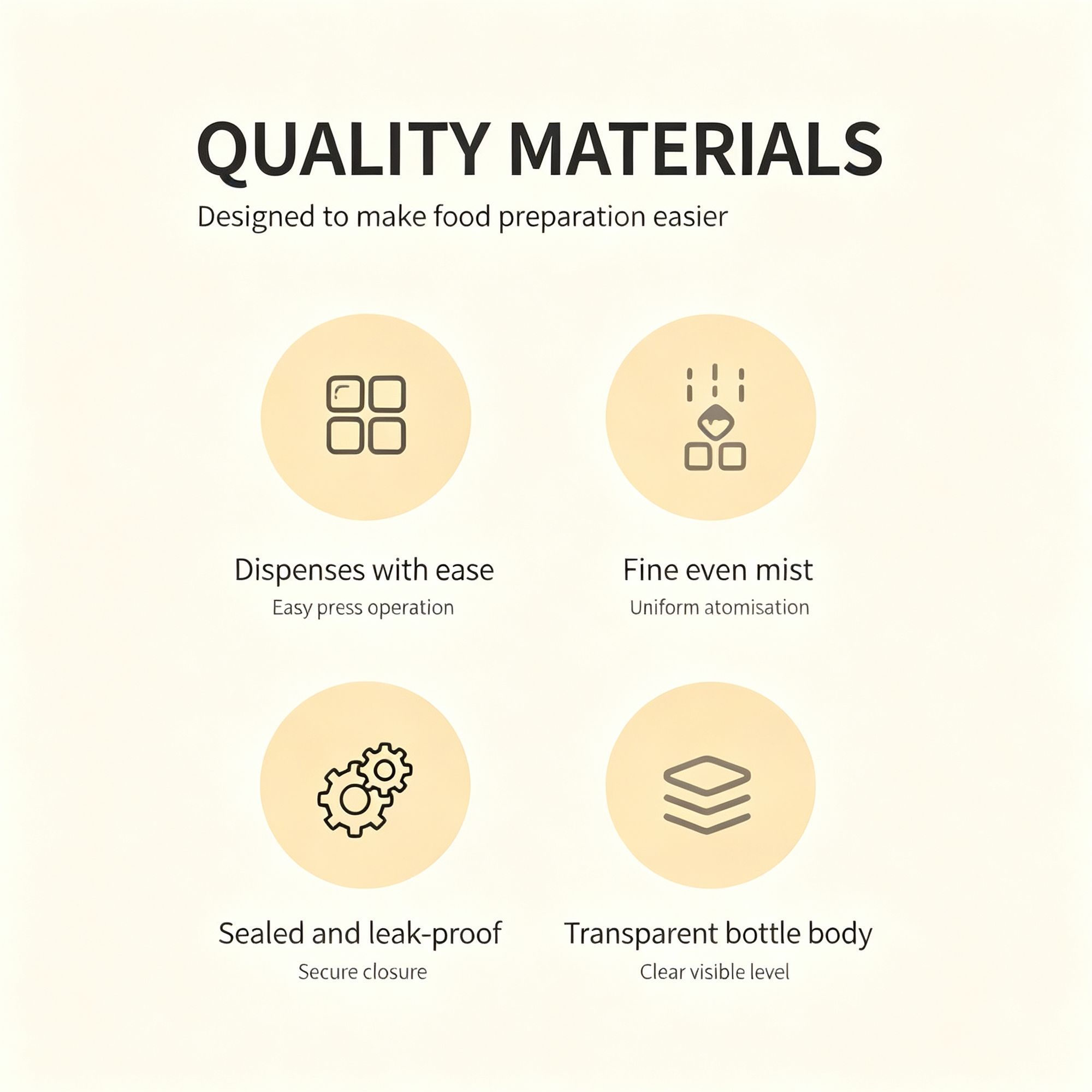 Press‑Type Atomizing Oil Sprayer Bottle Transparent Plastic Cooking Oil view 3