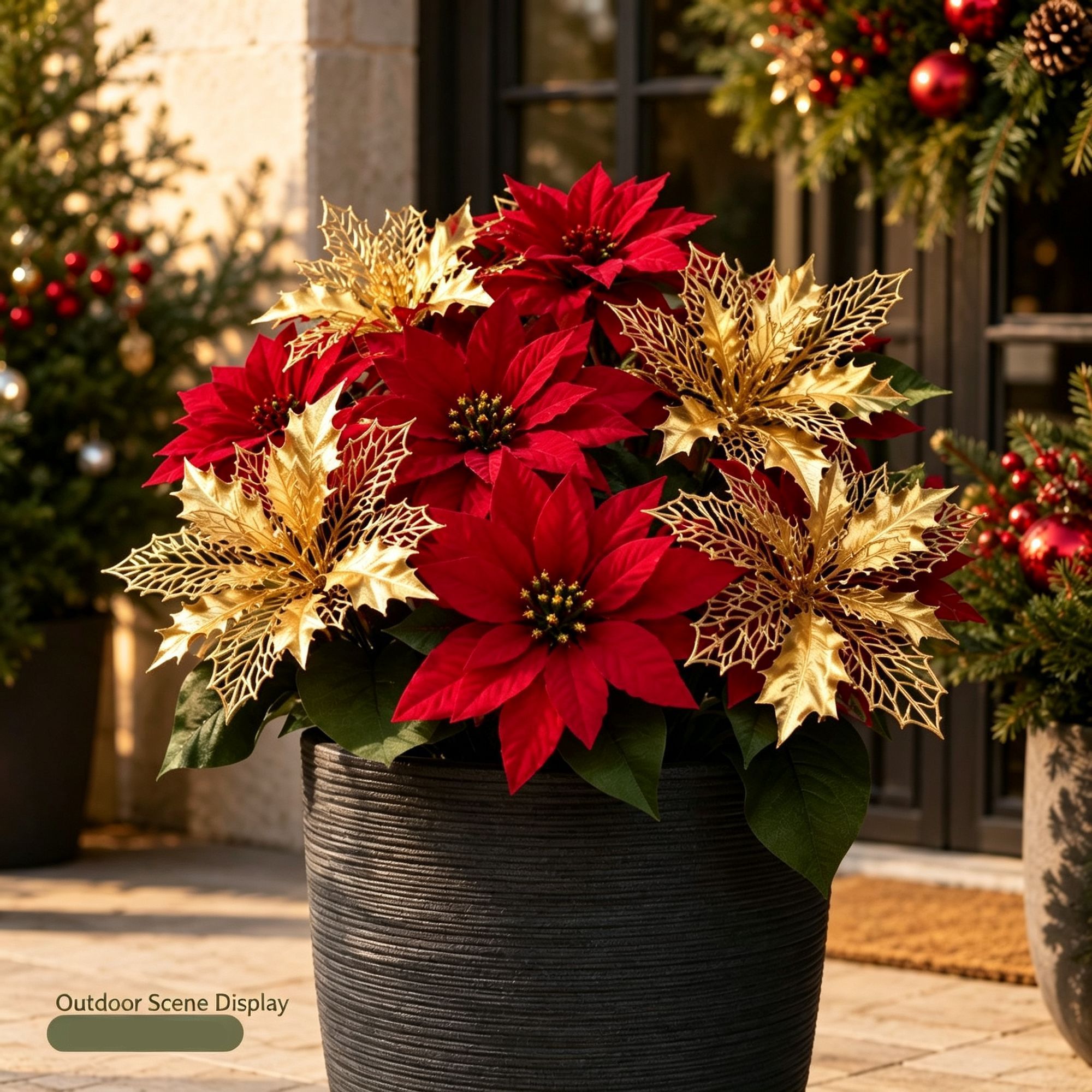 Christmas Artificial Flower Bouquet DIY Floral Bundle Home Decoration SD05 2 view 5