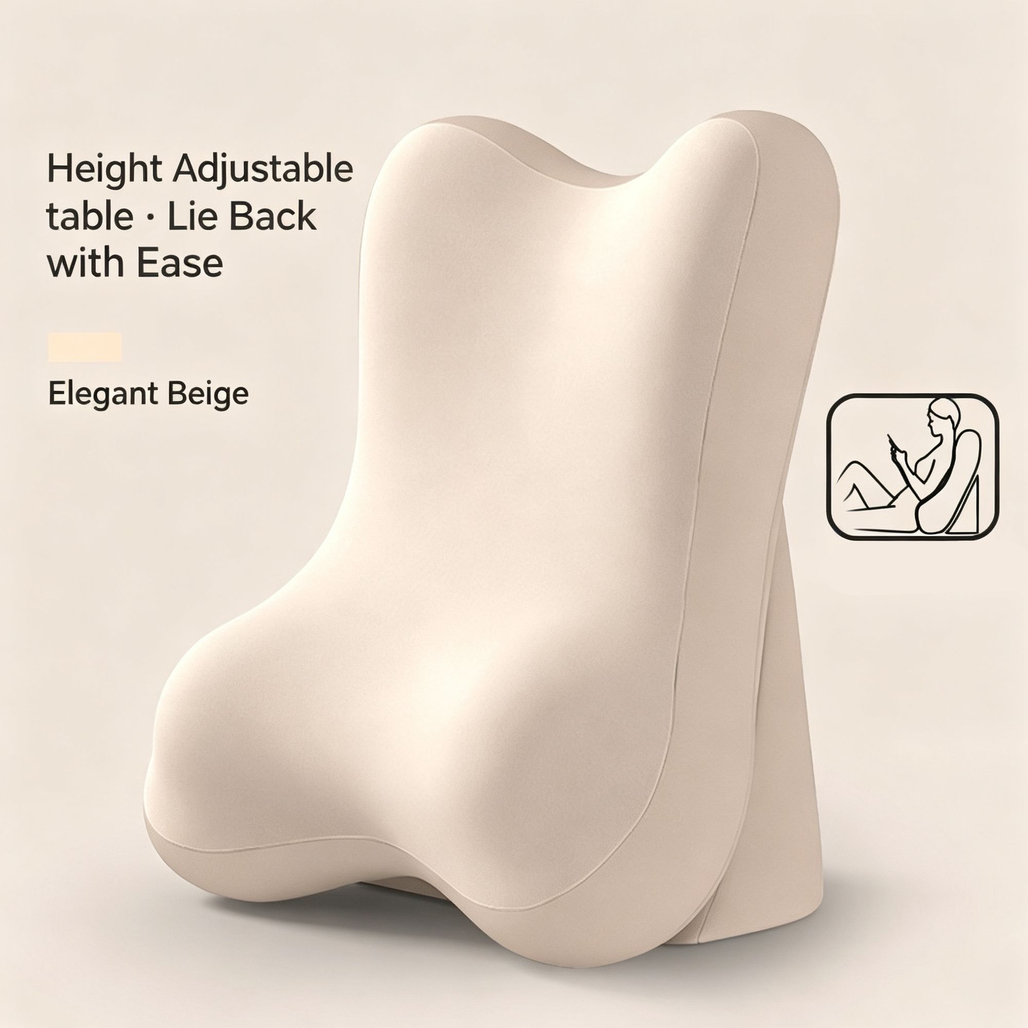 Multifunctional Split Bed Backrest Pillow Neck & Lumbar Support Cushion for — image 1