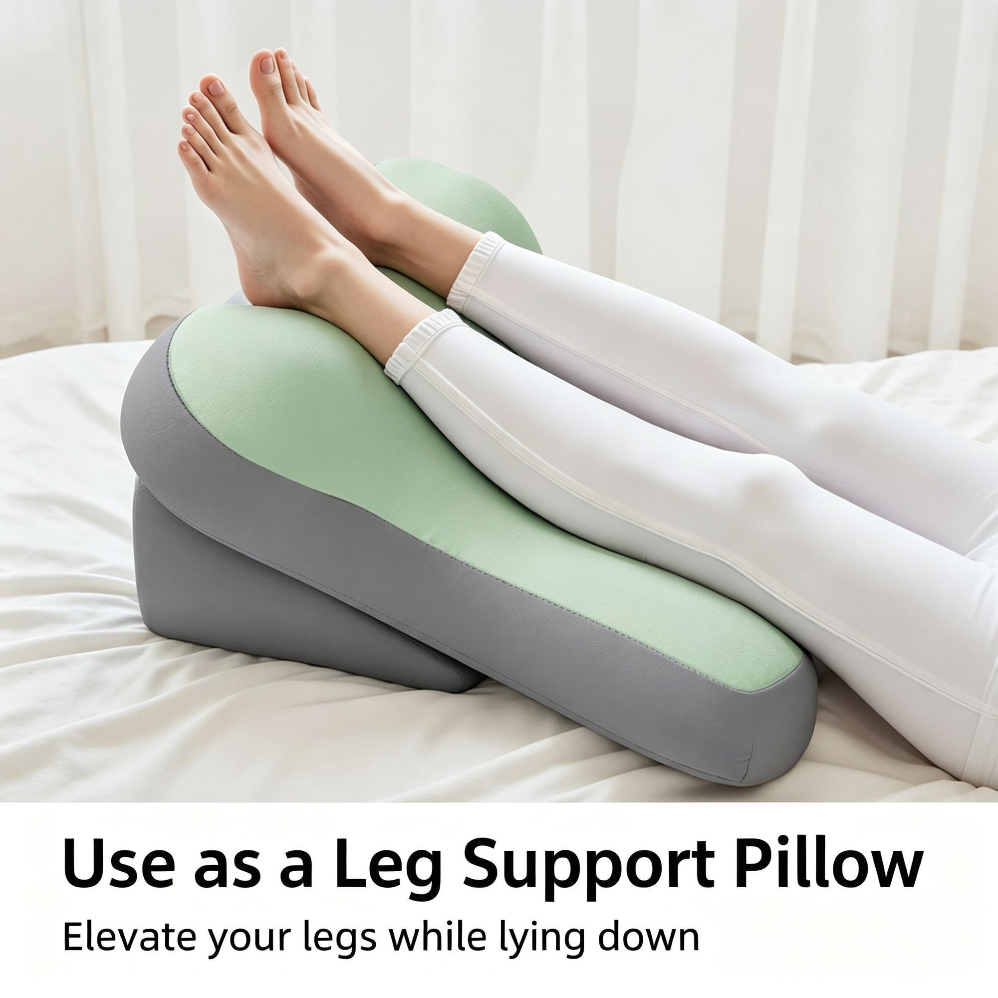 Multi-Use Split Bed Back Cushion Neck & Waist Support Pillow for Reading Phone view 8