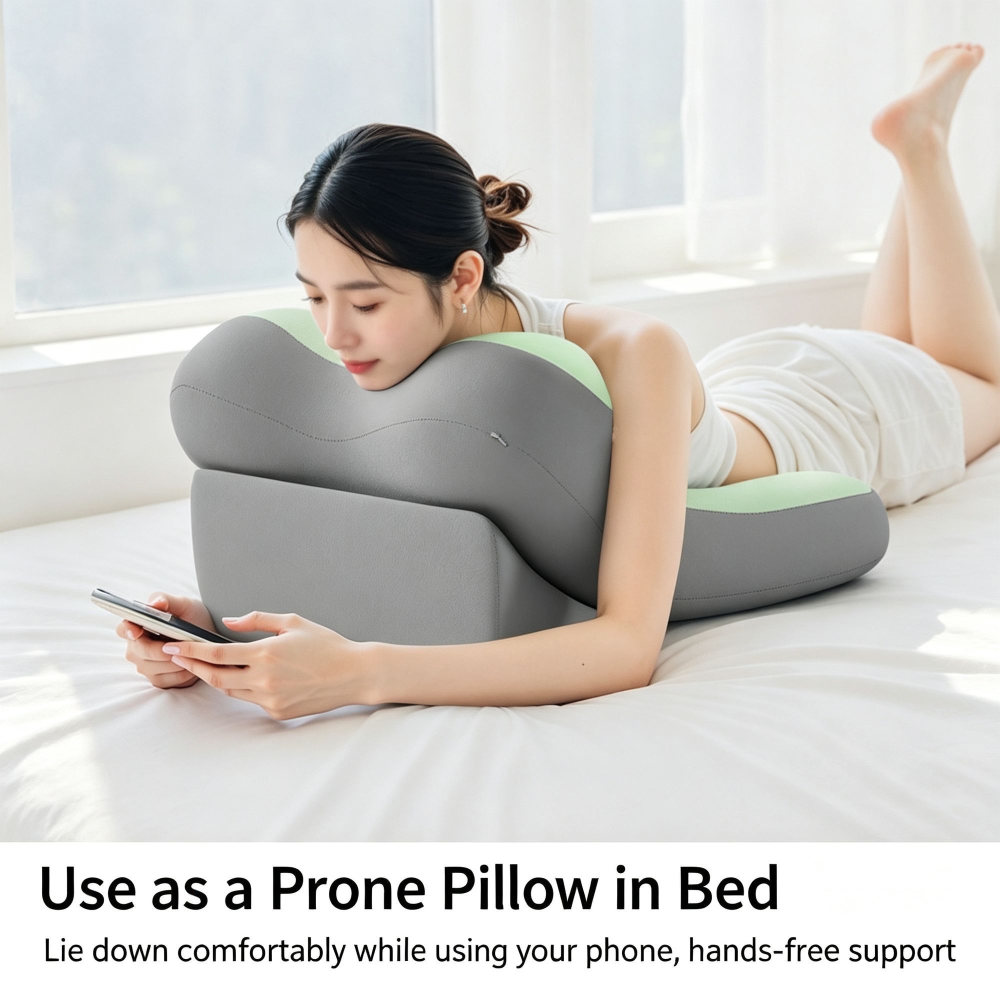 Detachable Bed Backrest Pillow with Neck Waist Support Multifunctional Sofa view 7