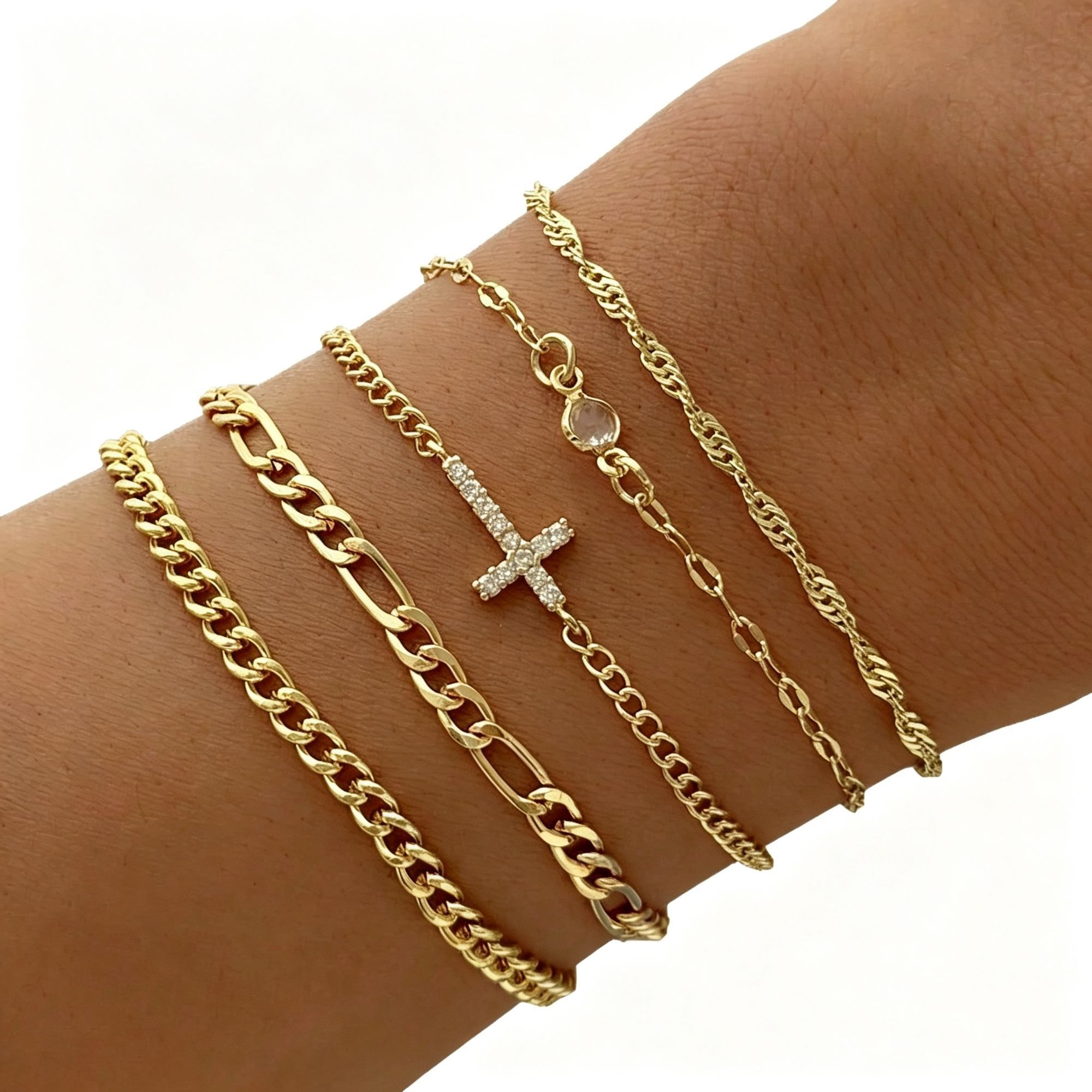 Minimalist Irregular Bangle Set Women Stackable Bracelet Set Fashion Hand — image 1