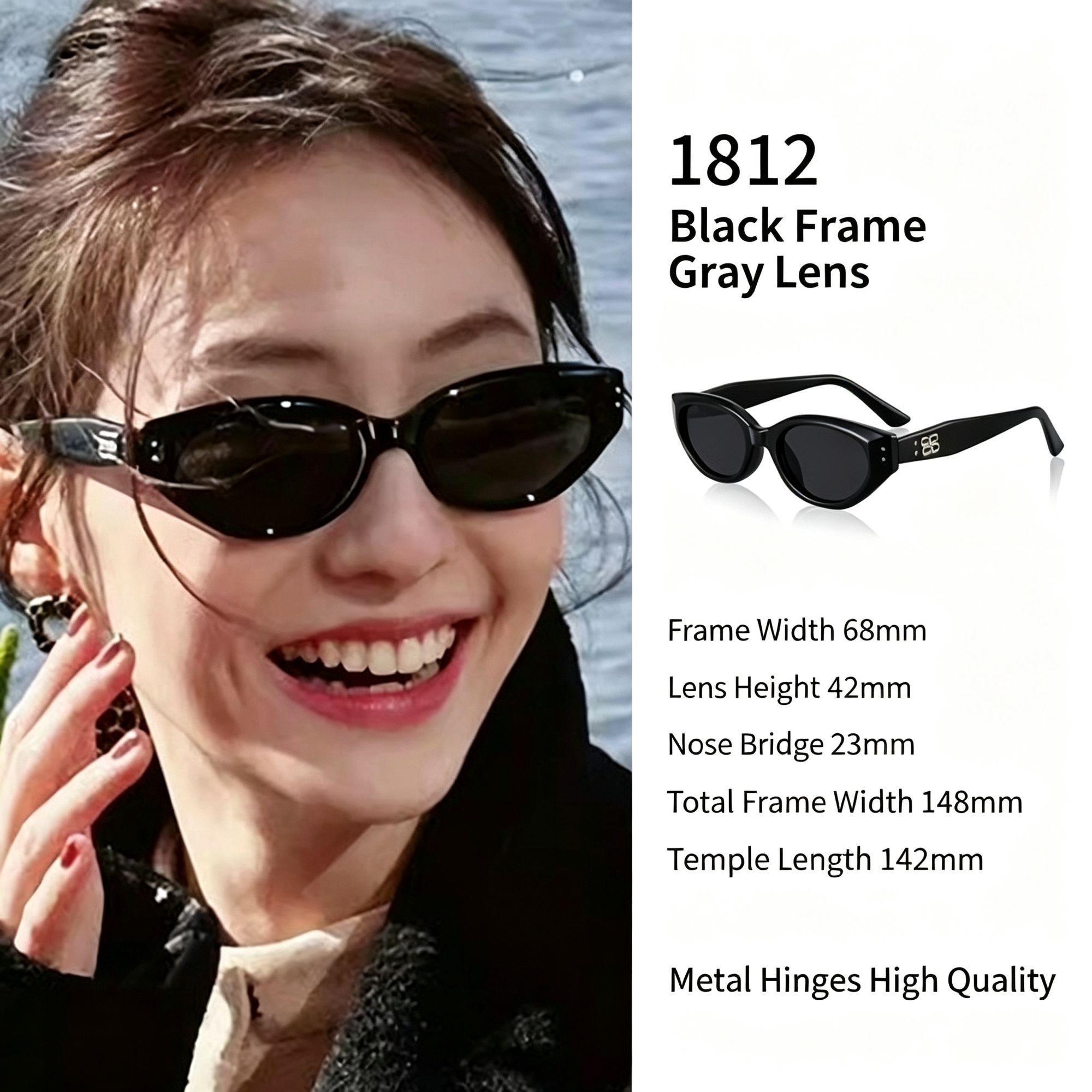 Classic Cat Eye Sunglasses UV400 Protection — image 1