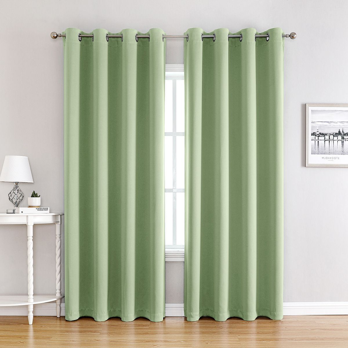 Light Green | Approx. 55x94 Inch Single Panel | 866g Per Panel | 210GSM Full — image 1