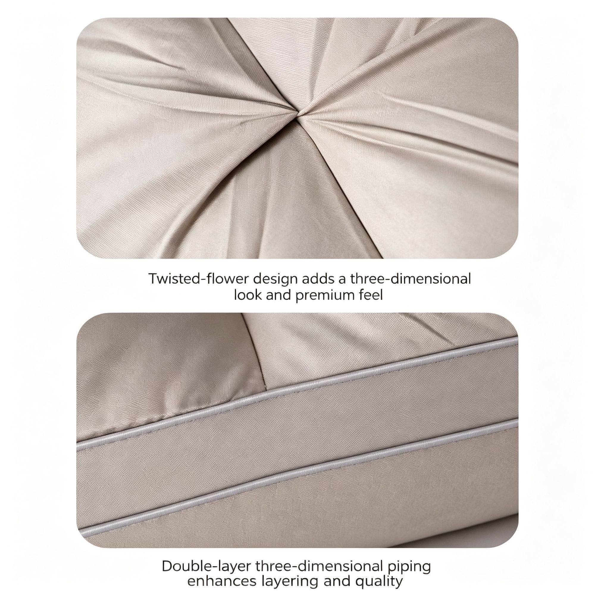 Twisted Romantic Pink Medium Loft Pillow Pair view 6
