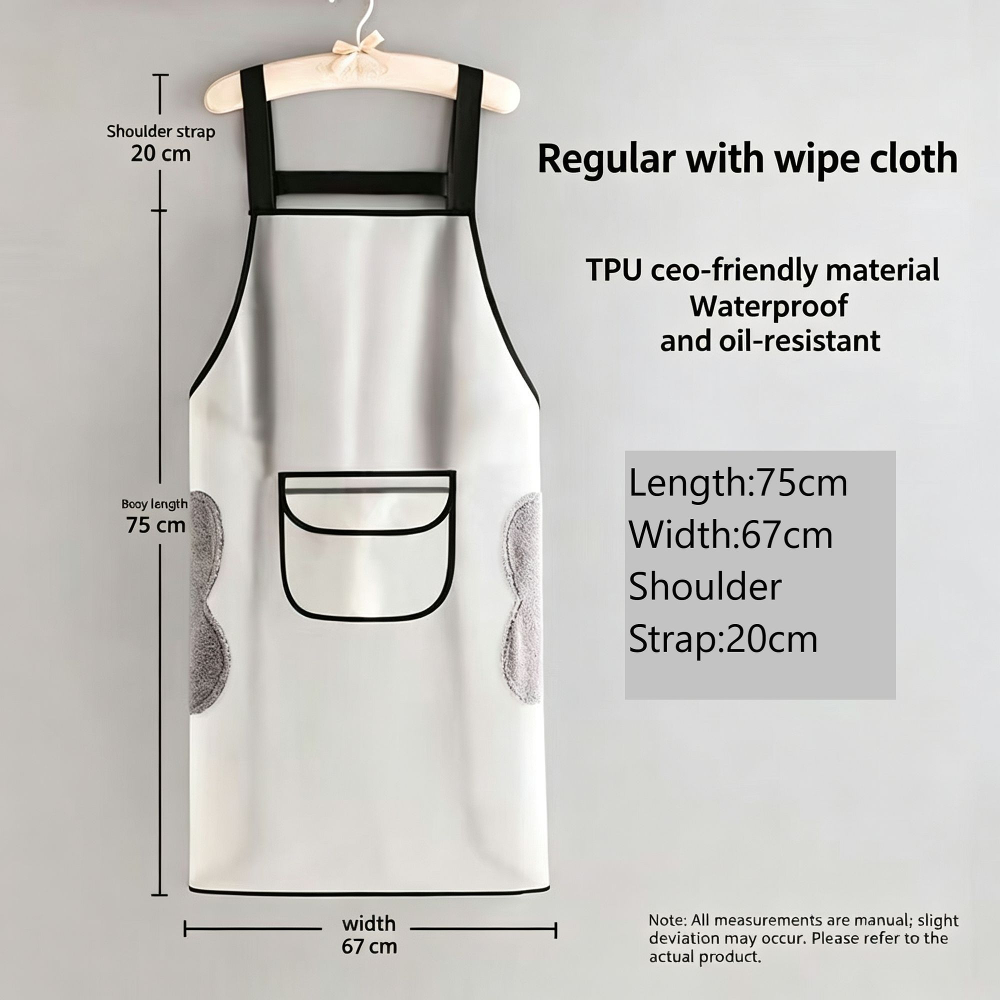 White 75cm with Hand Towel — image 1
