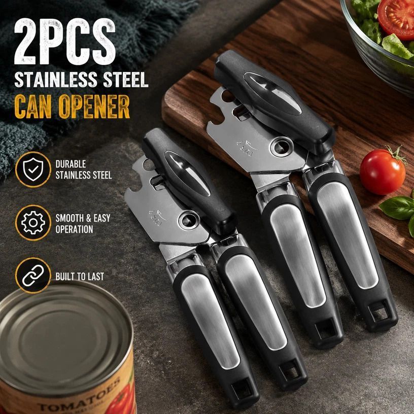 Upgraded Can Bottle Opener Set of 2 Multi Functional Household Gadget — image 1
