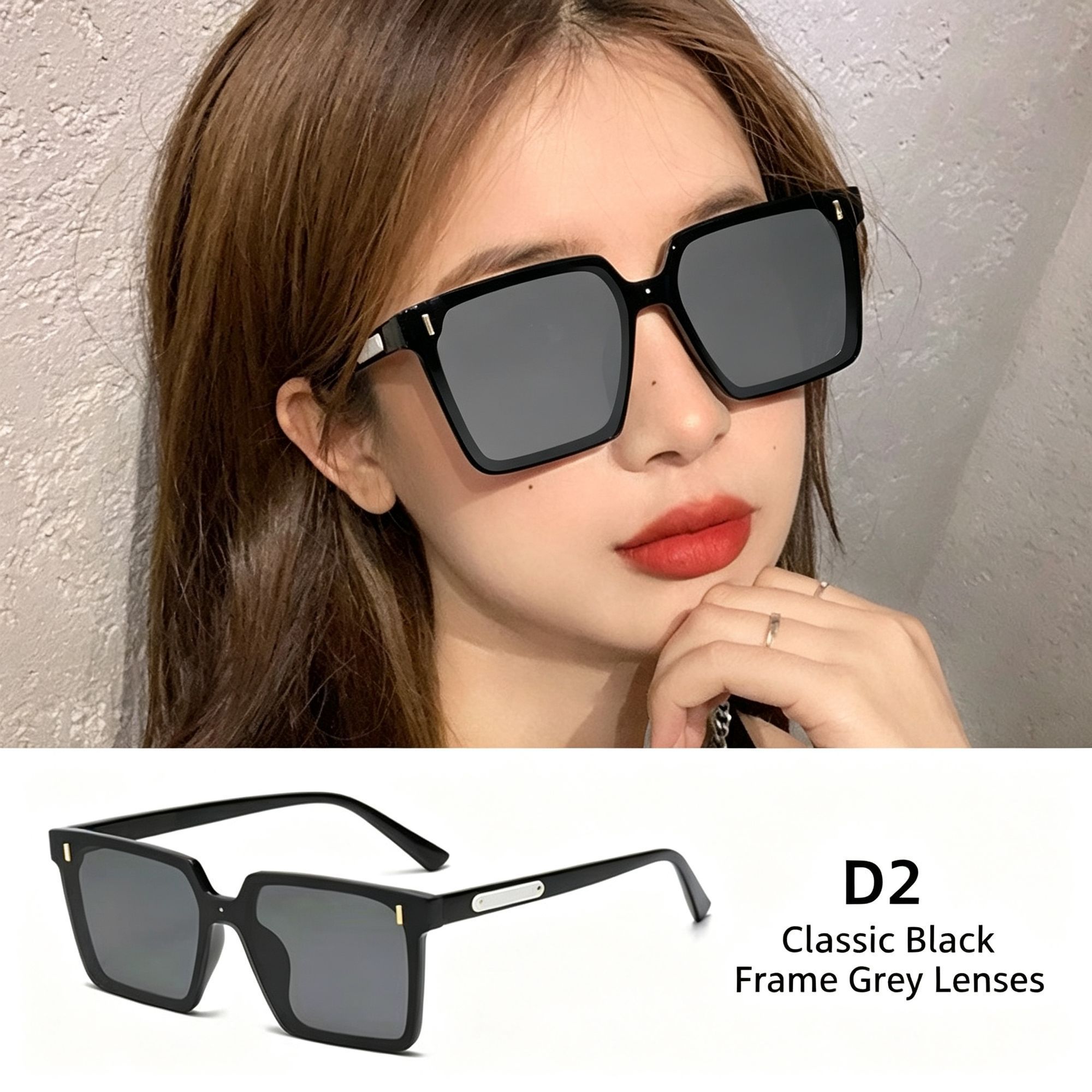 D2 Black Frame Gray Lens — image 1