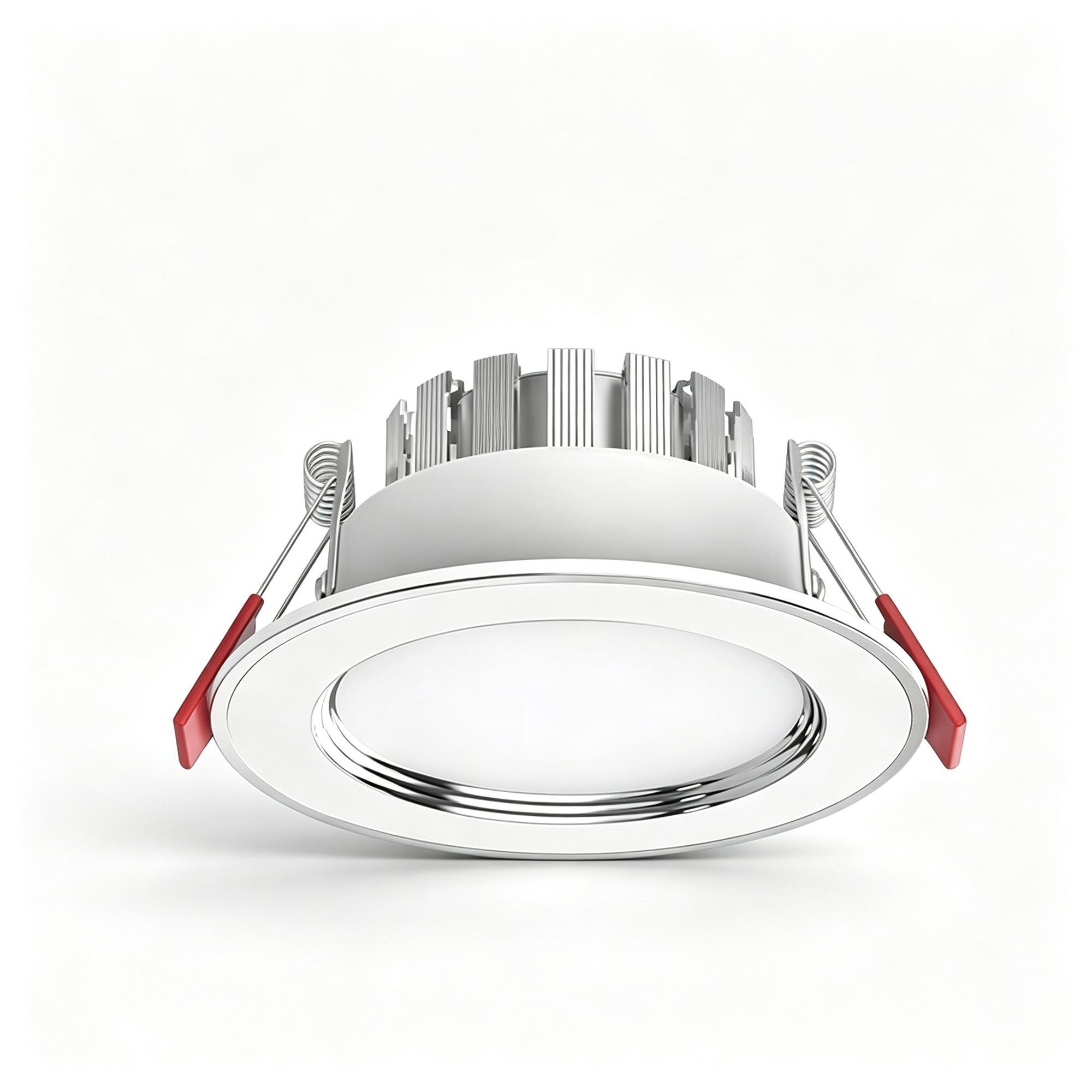 4 Pack Silver White 7W Cool White [Premium Thickened Aluminum] (Cutout 7-9cm) — image 1
