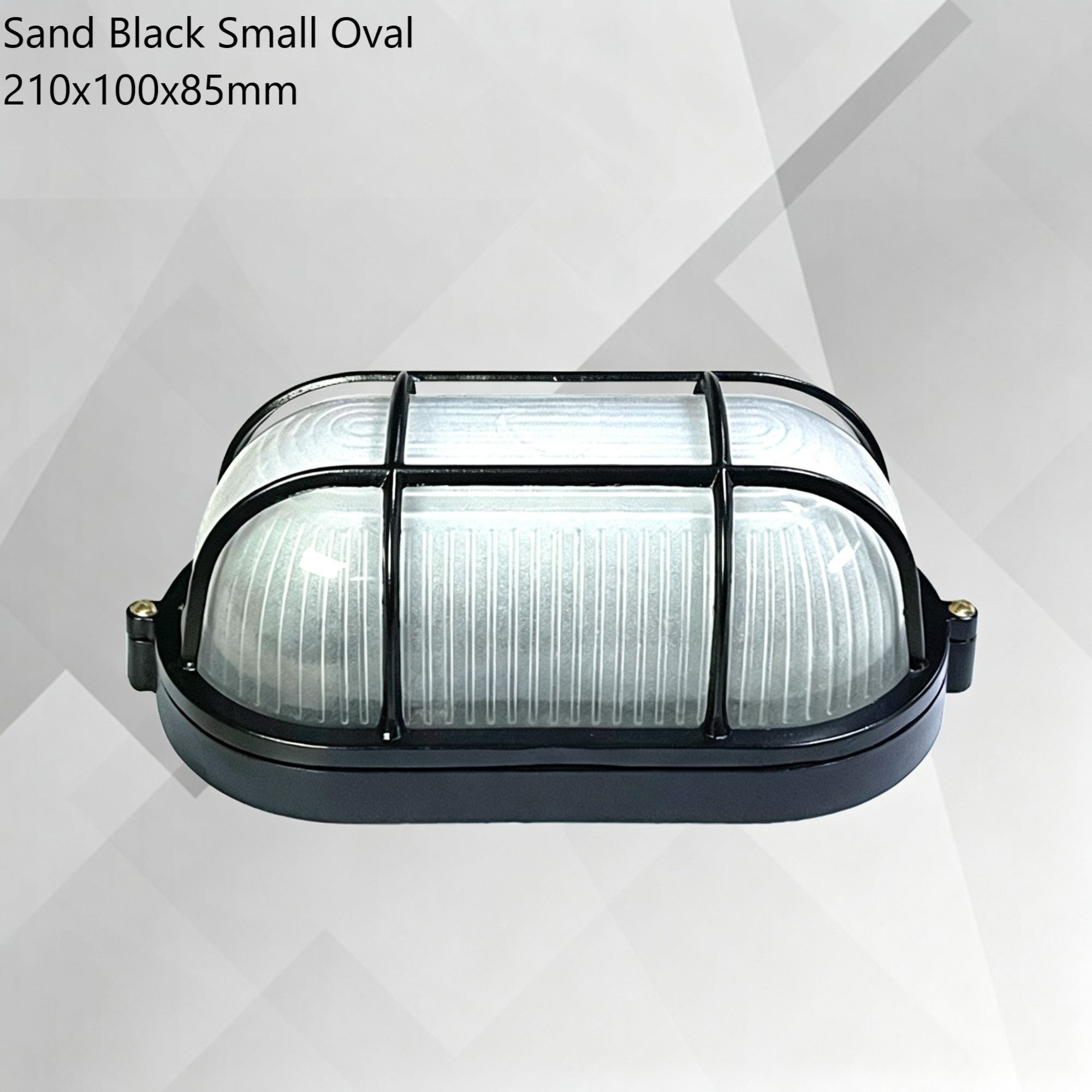 Sand Black Small Oval LED Explosion-Proof Light 21010085mm — image 1
