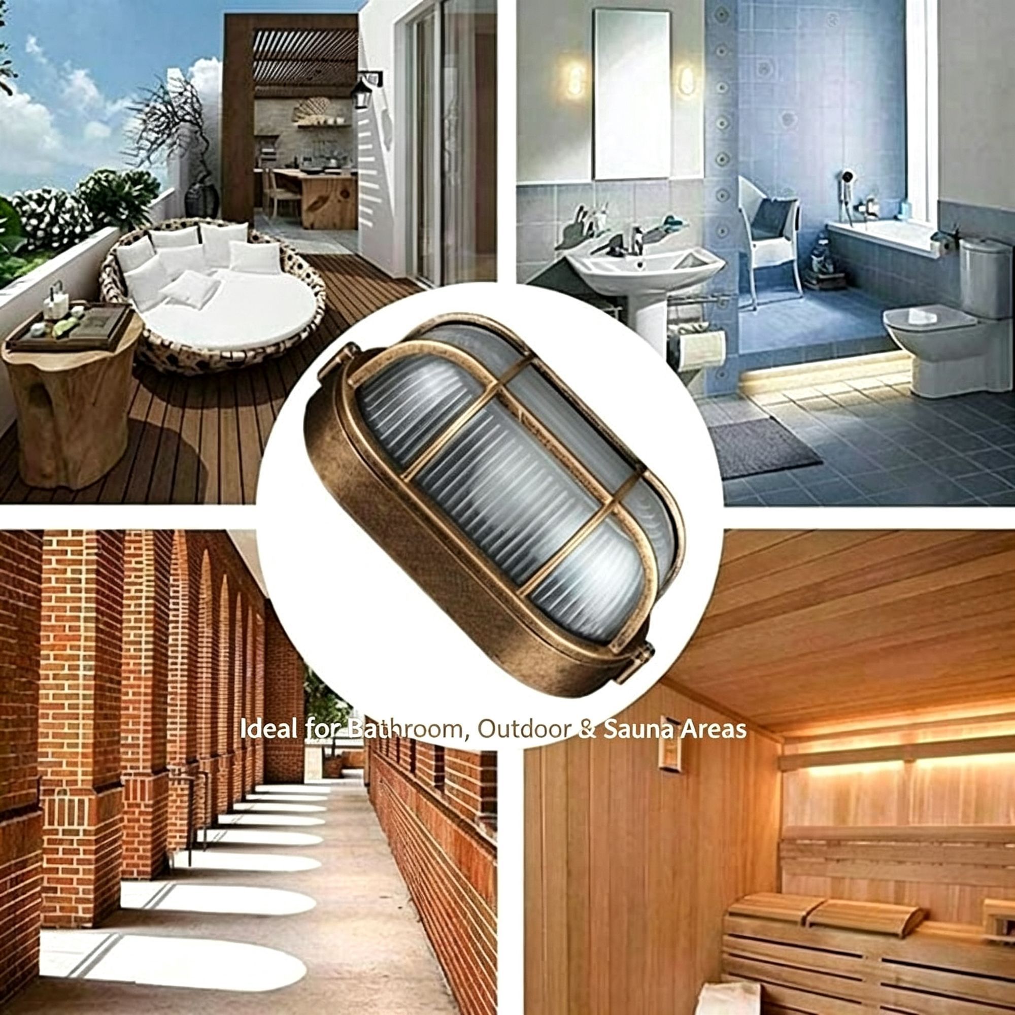 Sand Black Small Oval LED Explosion-Proof Light 21010085mm view 2