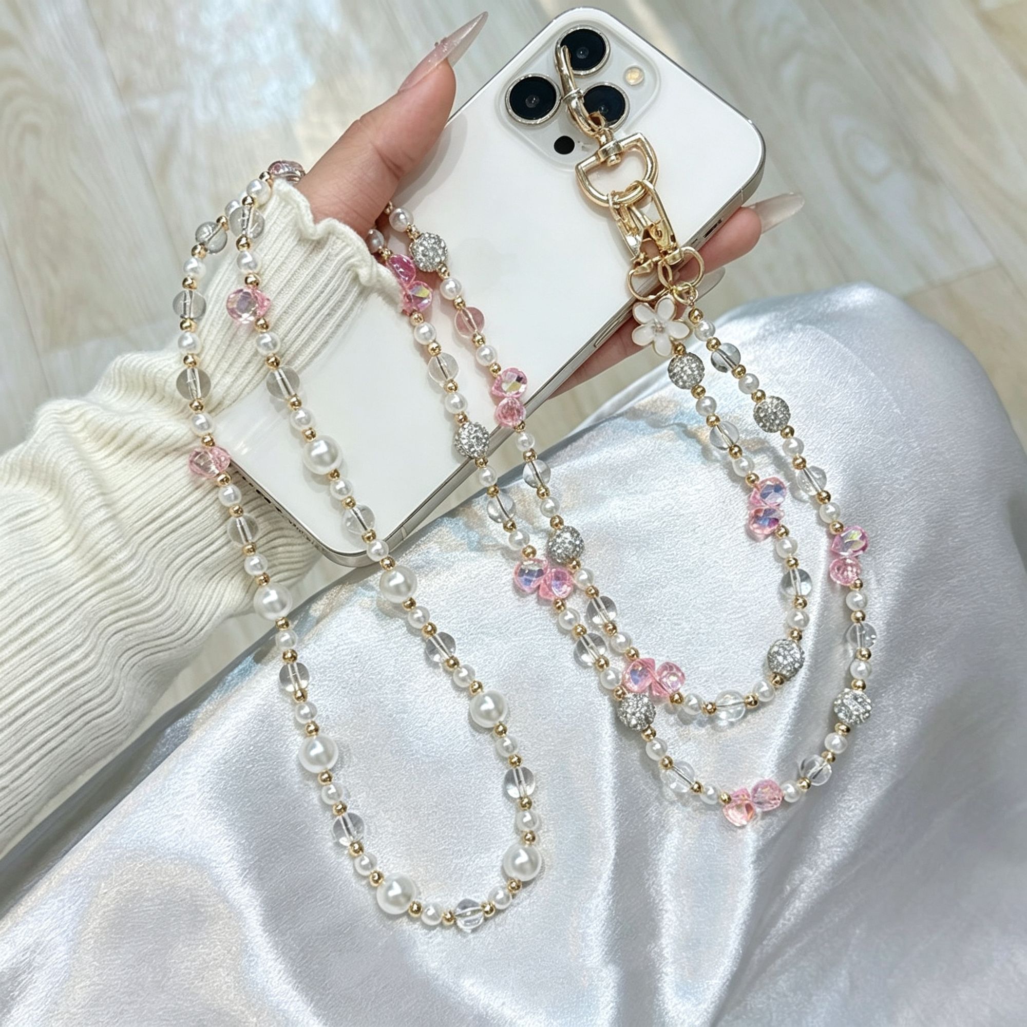 3D Floral Crossbody Phone Charm — image 1
