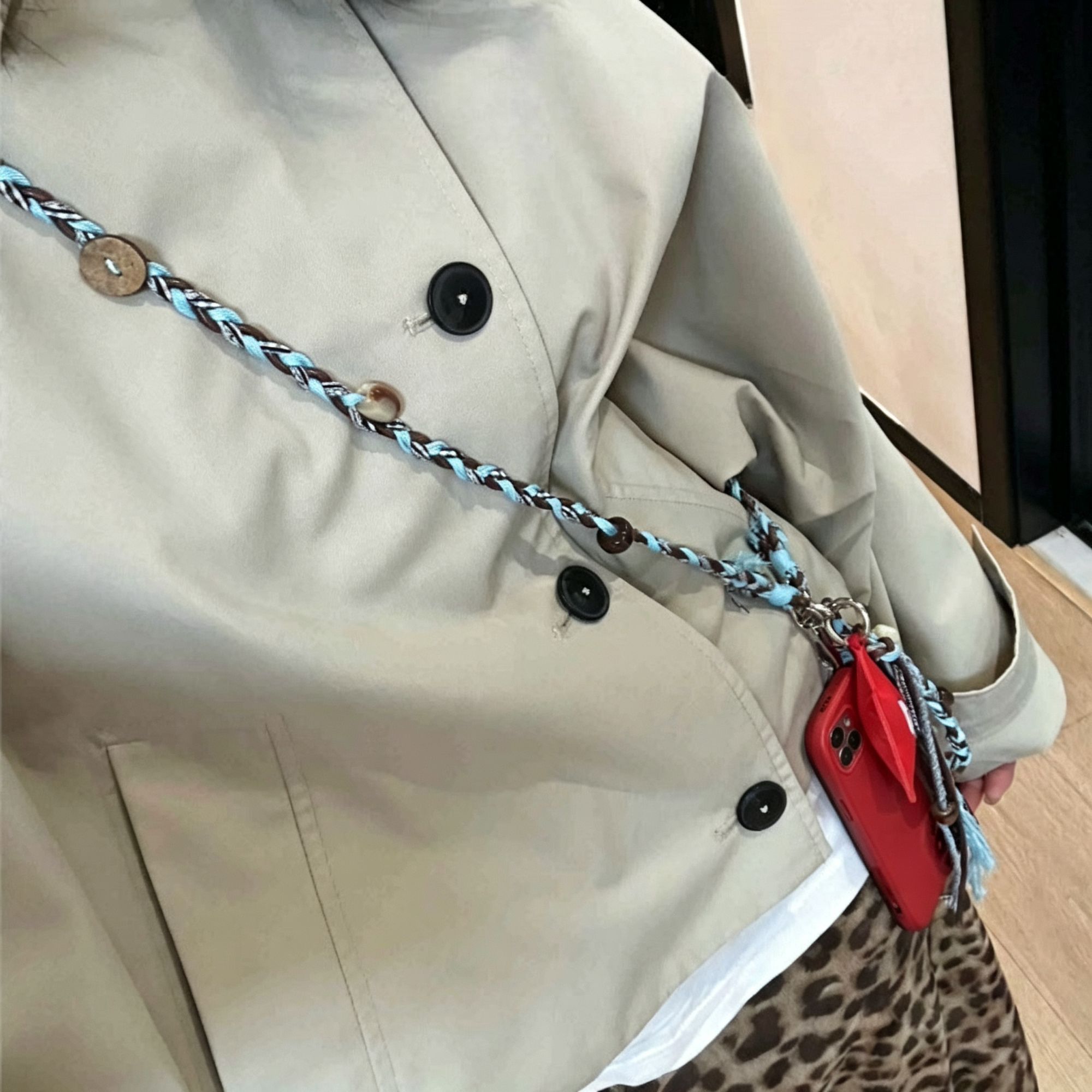 Floral Halter Crossbody Phone Charm view 2