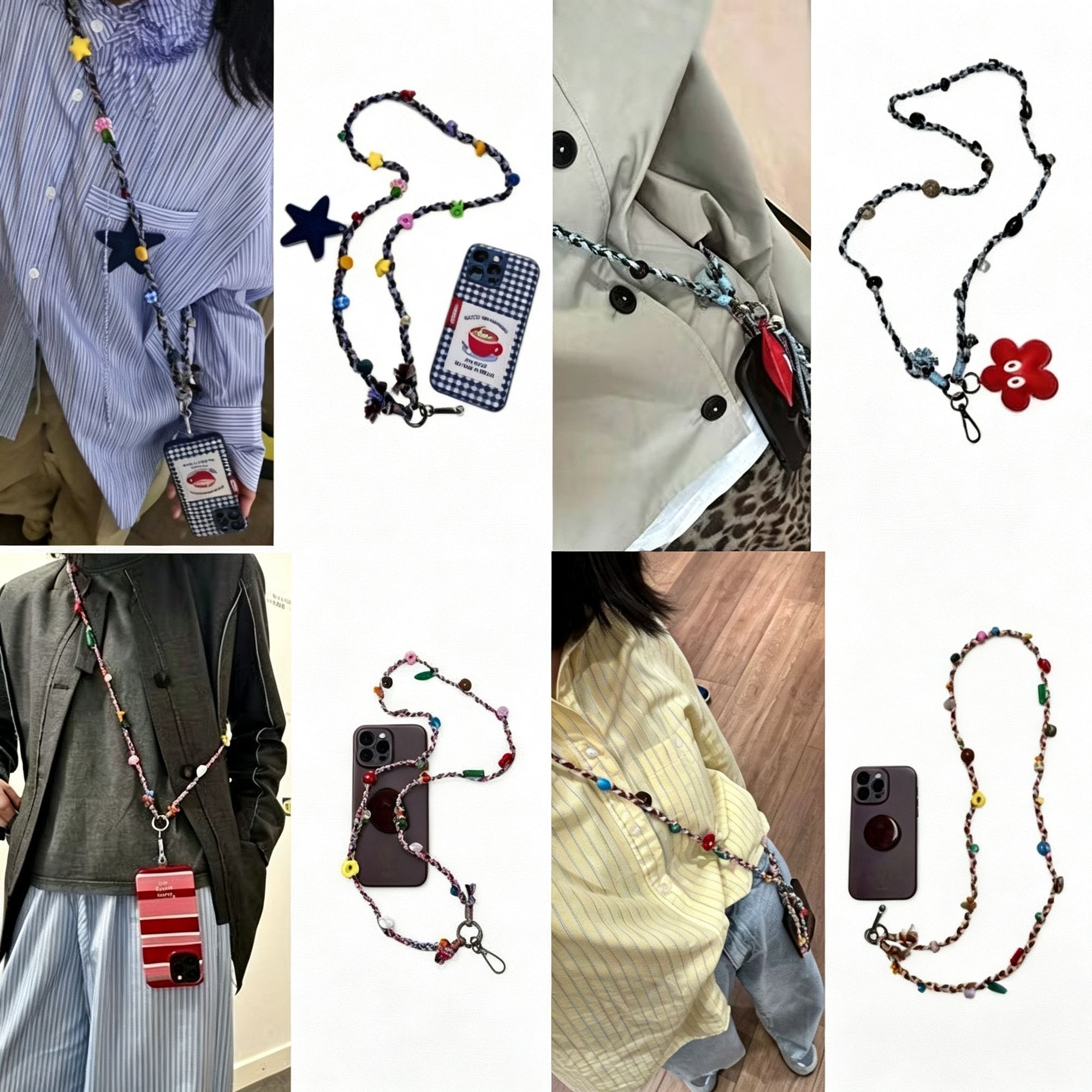 Floral Halter Crossbody Phone Charm view 3