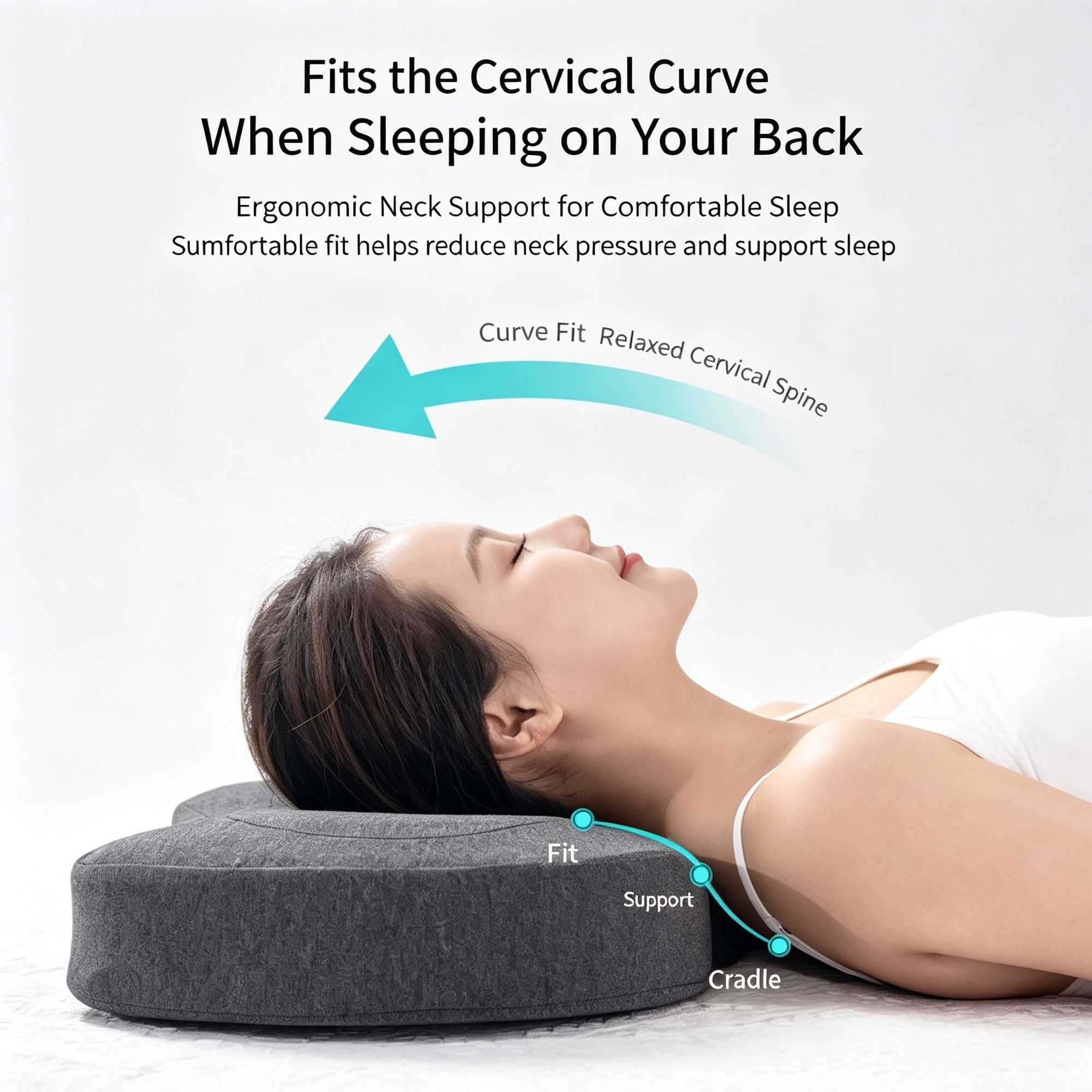 Skin‑Friendly Single Hole Cervical Memory Pillow view 6