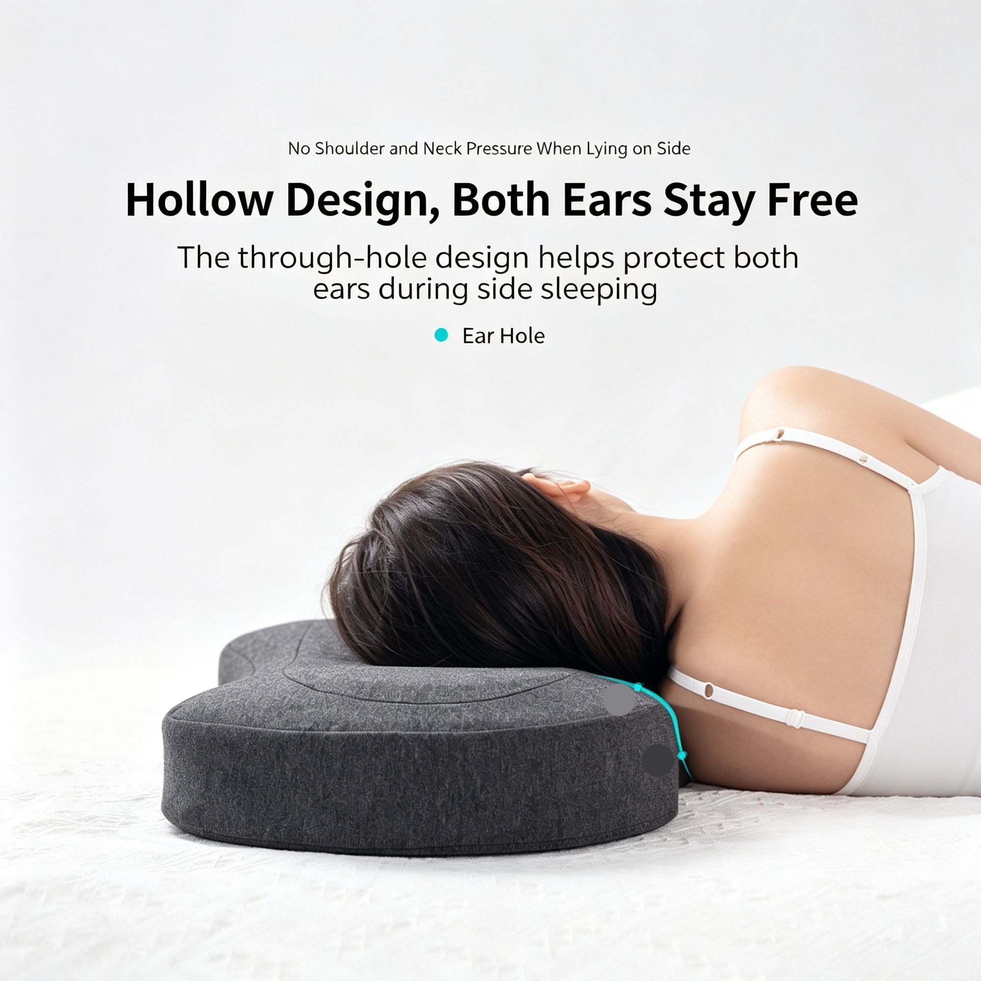 Skin‑Friendly Single Hole Cervical Memory Pillow view 8