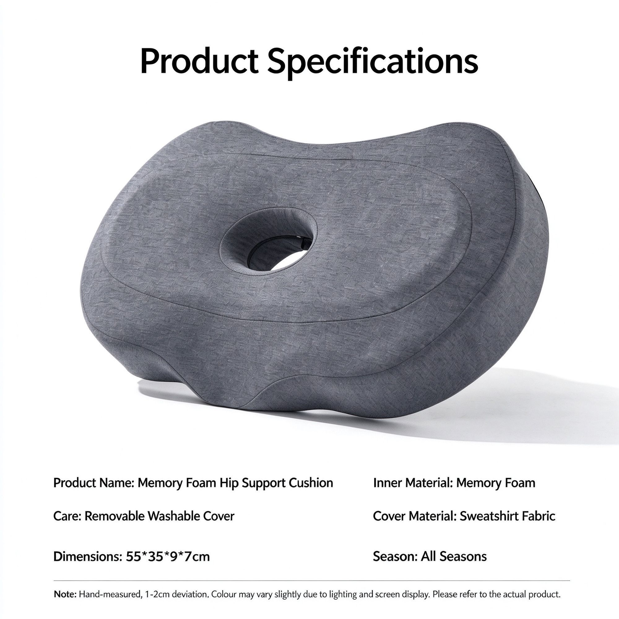 Skin‑Friendly Single Hole Cervical Memory Pillow view 12
