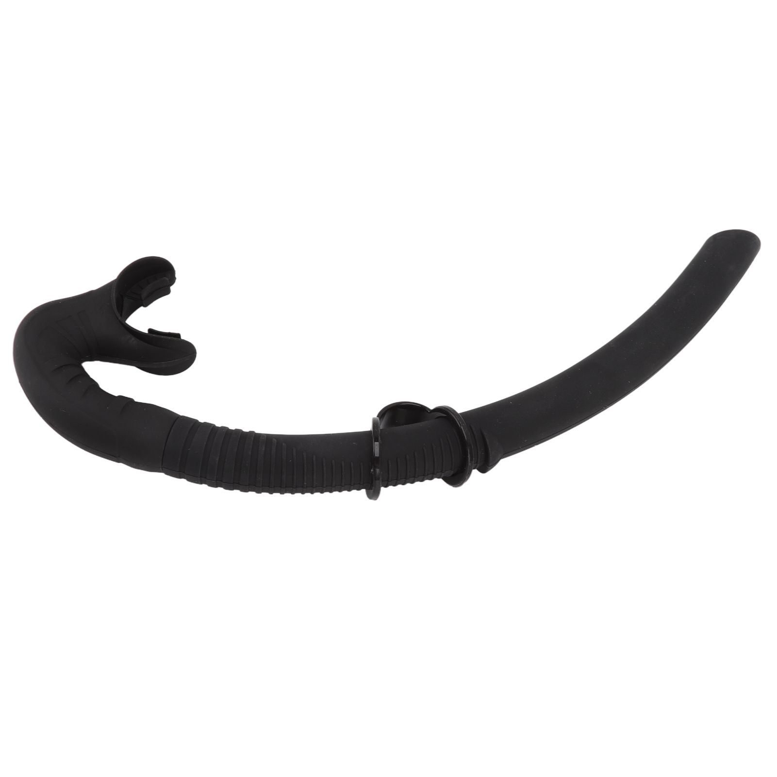 Diving Breathing Tube Foldable Soft Mouthpiece Silicone Freediving Snorkel for view 2