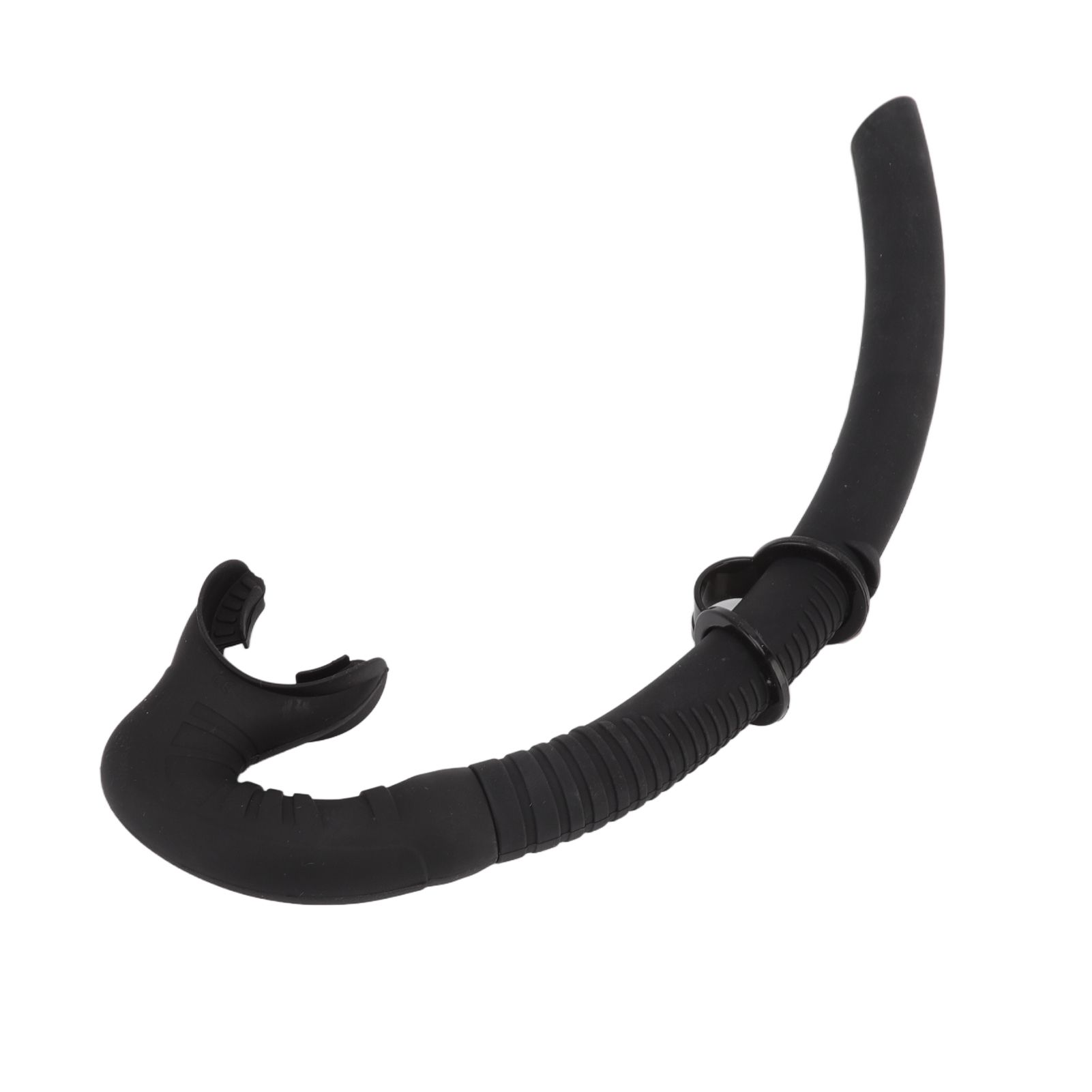 Diving Breathing Tube Foldable Soft Mouthpiece Silicone Freediving Snorkel for view 3