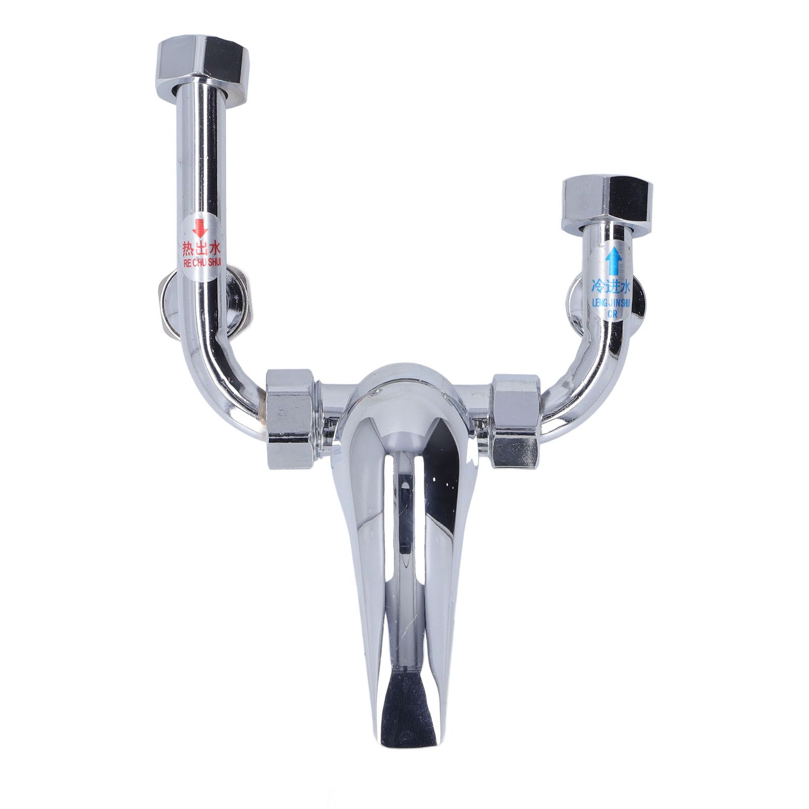 Copper Electric Water Heater Mixing Valve Surface Mounted U Bend Cold Hot view 2
