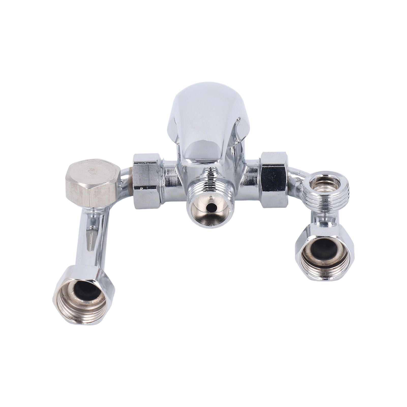 Copper Electric Water Heater Mixing Valve Surface Mounted U Bend Cold Hot view 4