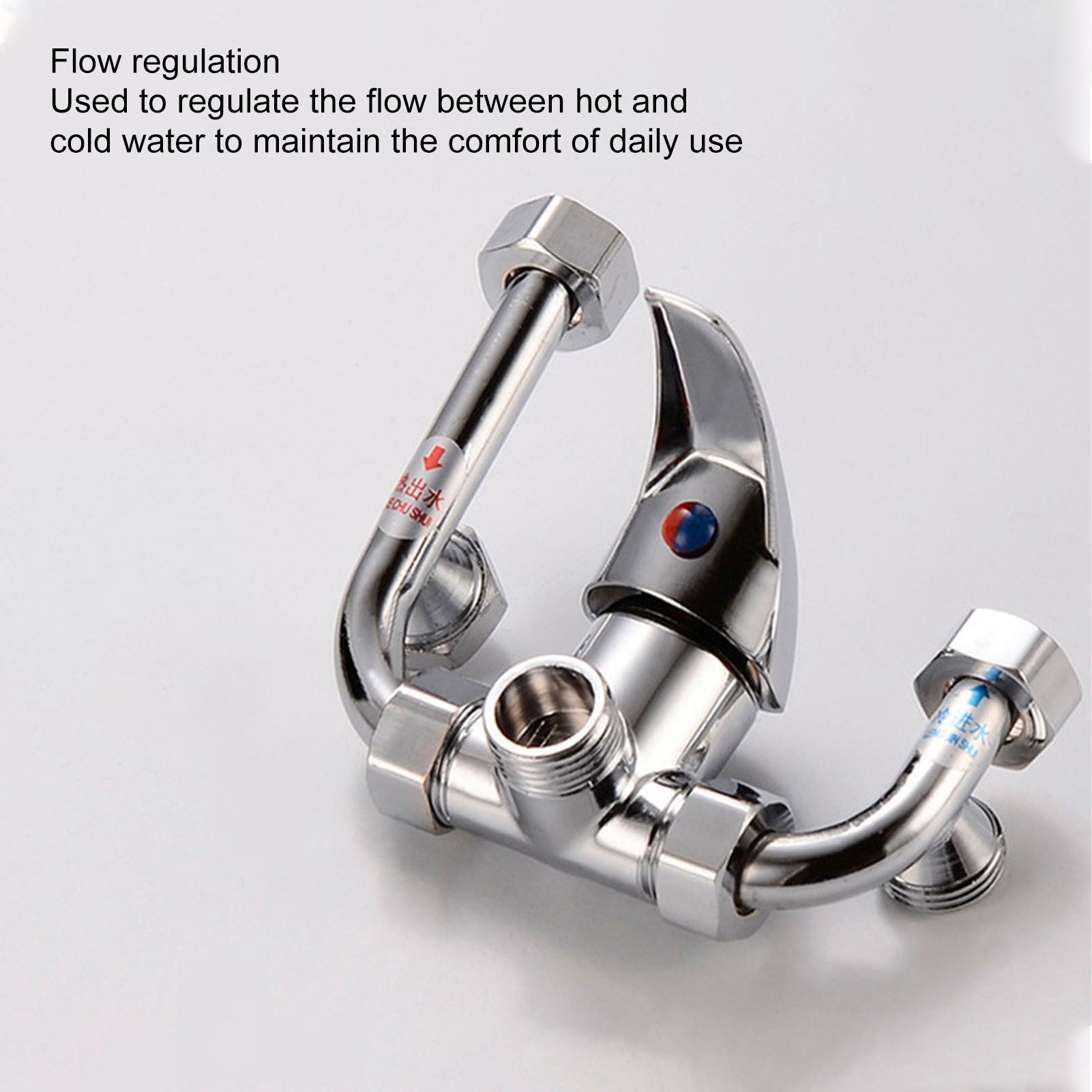 Copper Electric Water Heater Mixing Valve Surface Mounted U Bend Cold Hot view 15