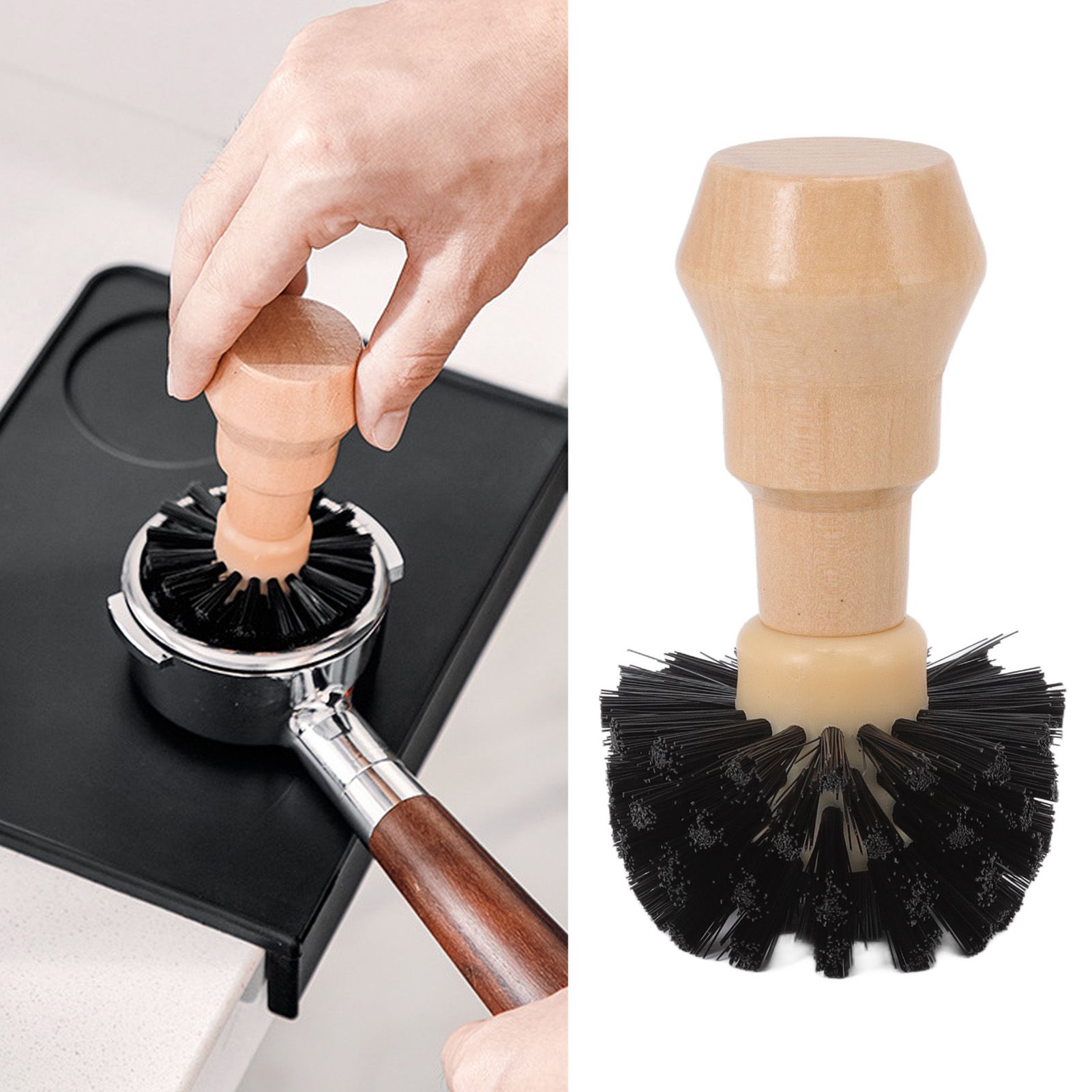 Portafilter Cleaning Brush Professional Portable Coffee Tamper Cleaning Brush view 11