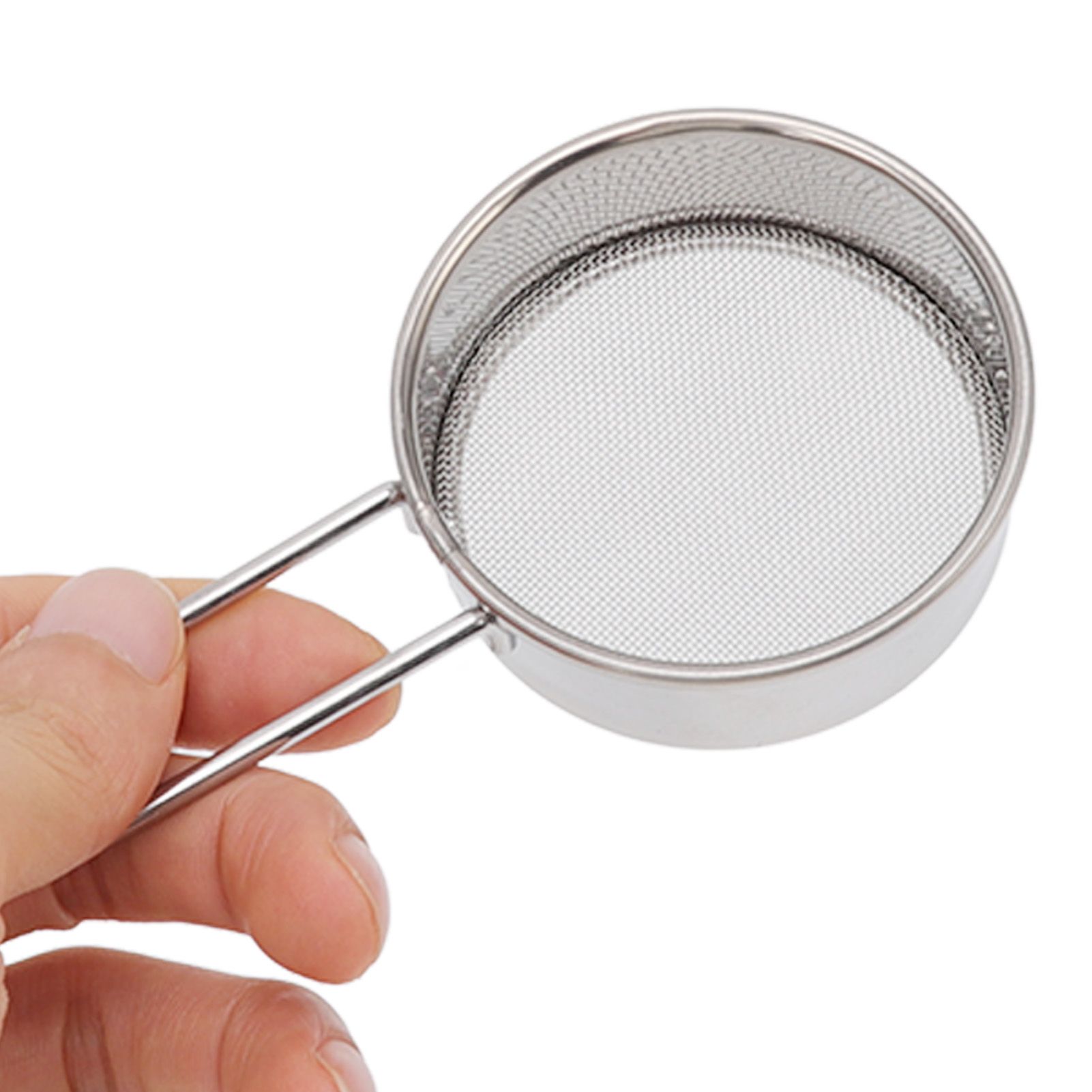 Flour Sieve Strainer 304 Stainless Steel Lightweight Easy Cleaning Ergonomic view 13