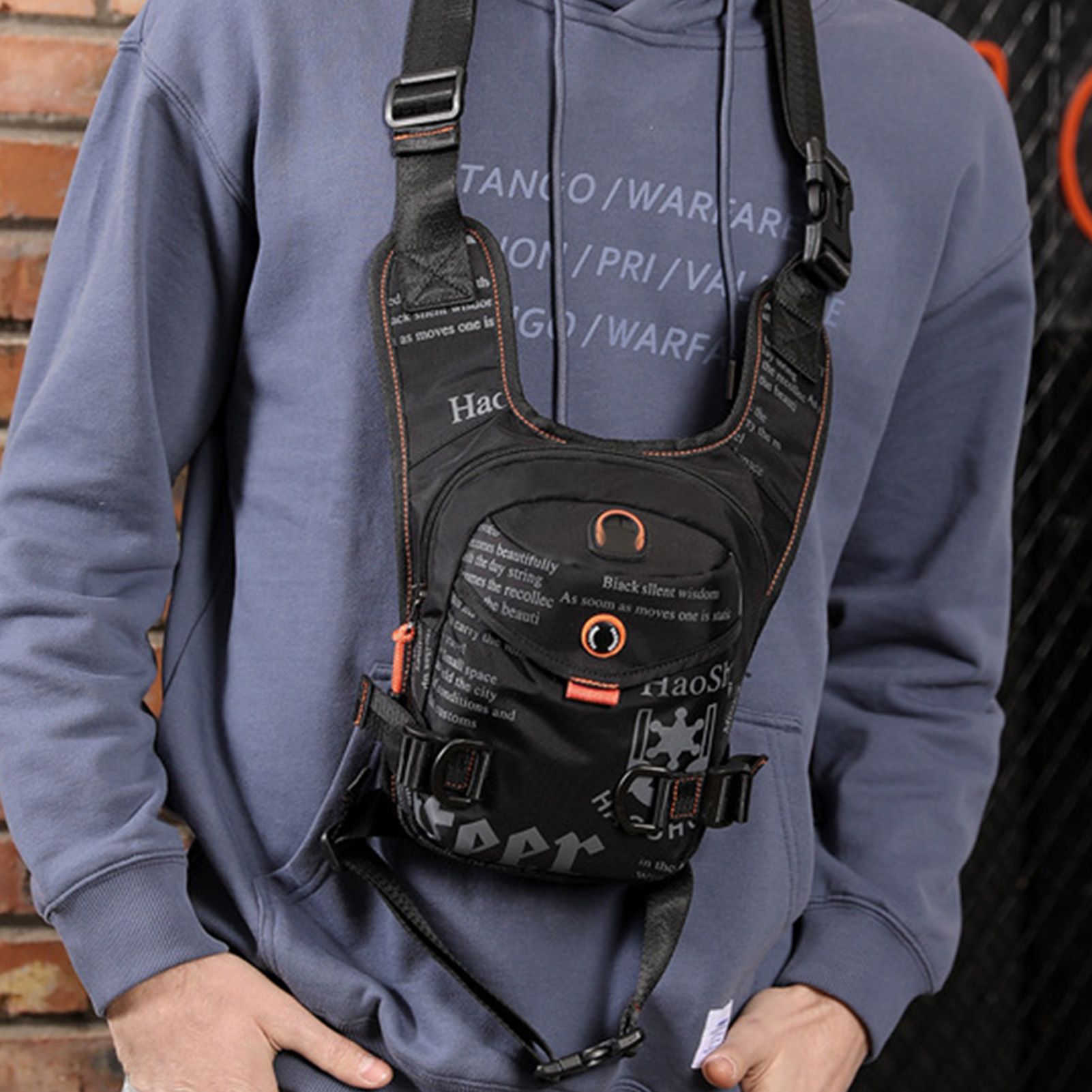 Motorcycle Leg Bag Portable Waterproof Nylon Waist Pack Outdoor Cycling Cross view 6
