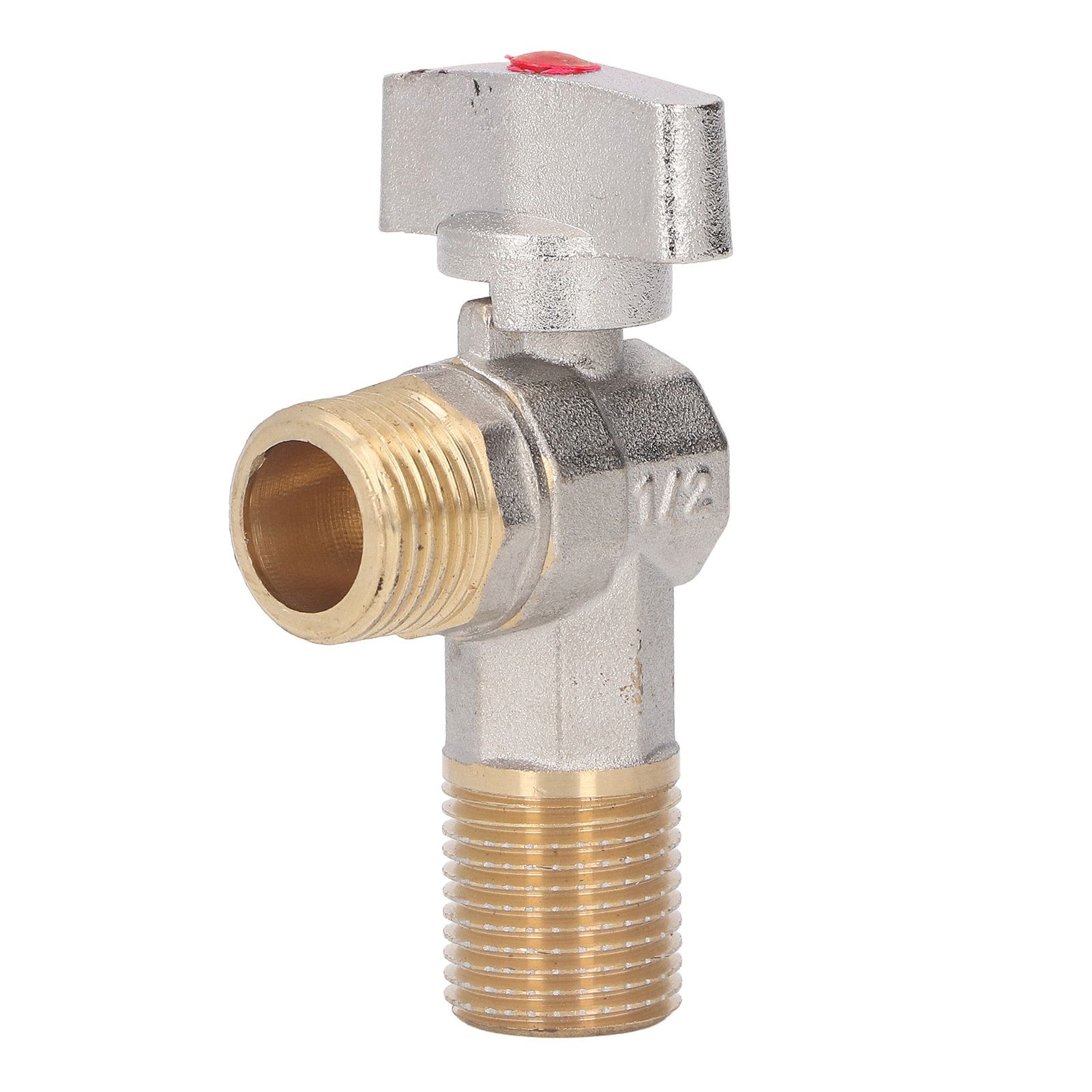 G1/2 Thread Brass Triangle Valve Large Flow Cold Hot Water Angle Stop Valve view 4