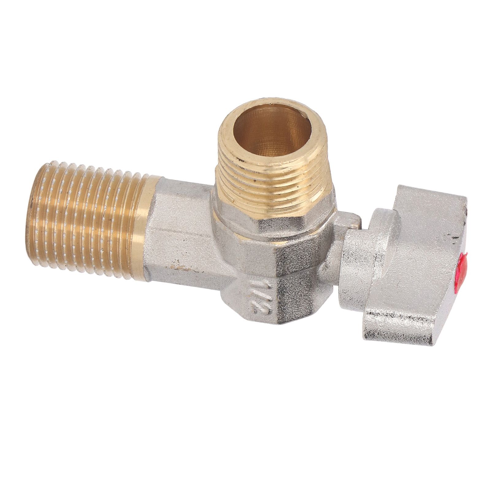 G1/2 Thread Brass Triangle Valve Large Flow Cold Hot Water Angle Stop Valve view 5