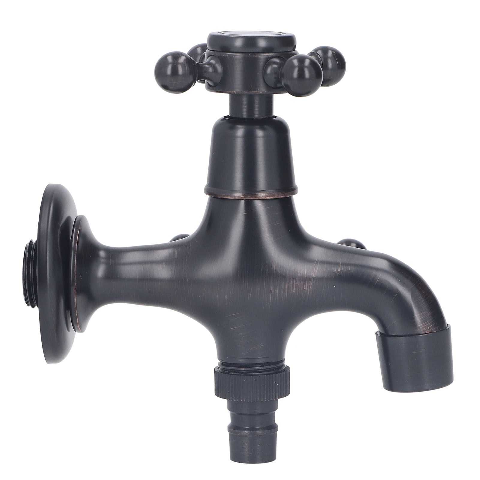 All Copper Wall Mount Faucet European Retro Cold Hot Faucet Home Toilet Basin Tap view 5