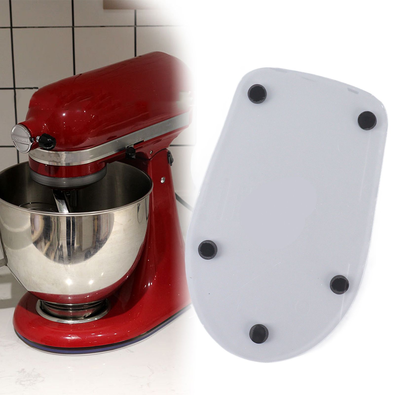 Mixer Slider Mat Acrylic 34x21cm Lightweight Countertop Coffee Maker Blender view 12