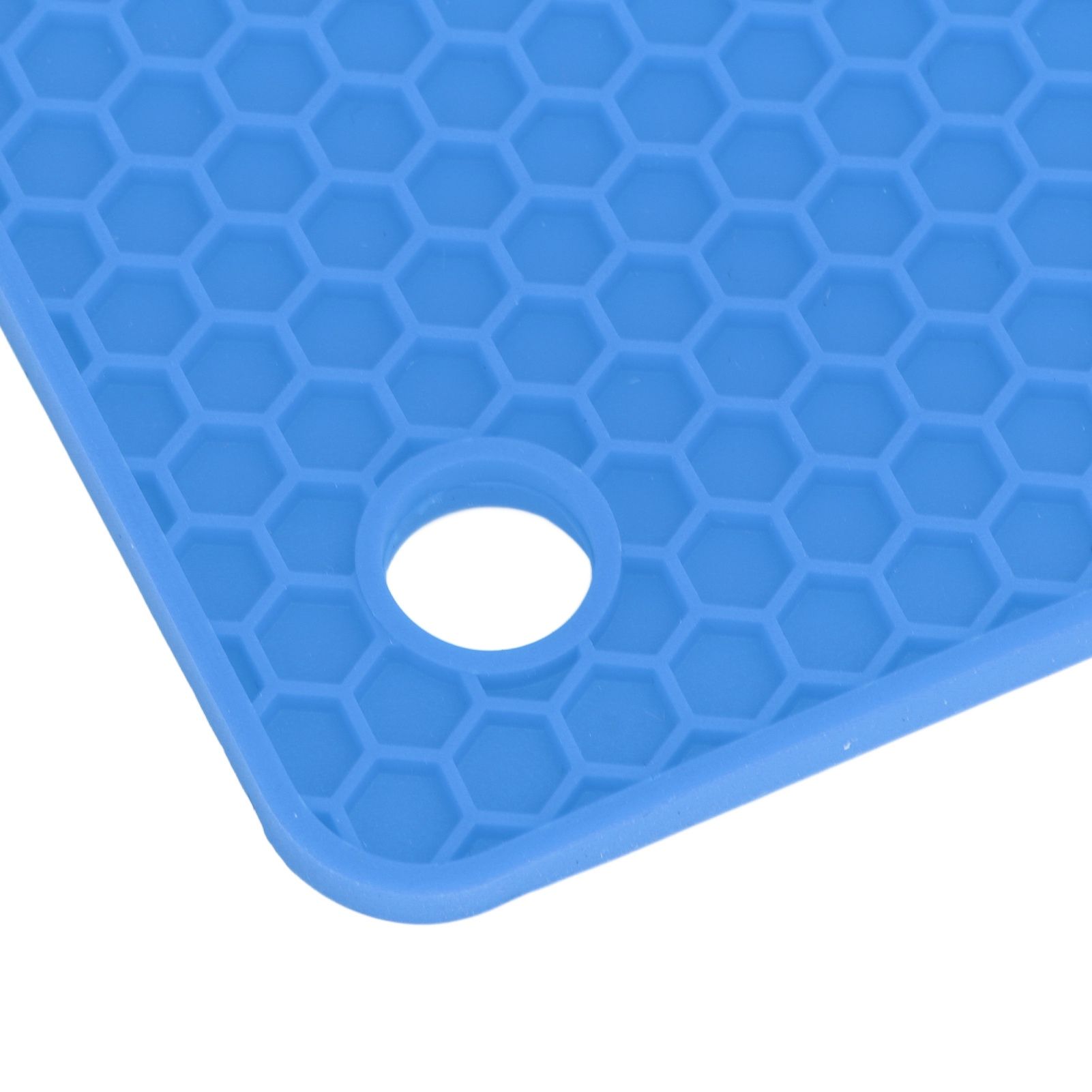 5Pcs Silicone Trivet Mat Square Round Honeycomb Hot Pad Non Slip Heat view 14