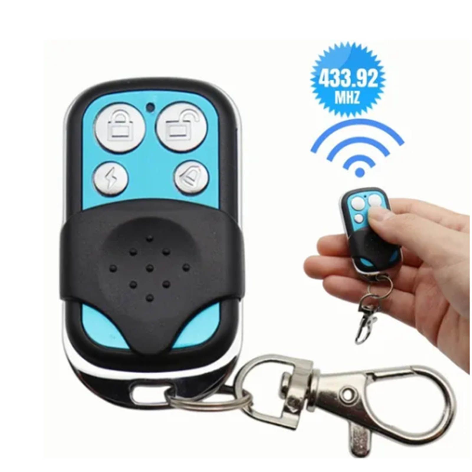 433MHz Wireless Remote Control Switch Cloning Key Fob Doorbells With Keychain view 6