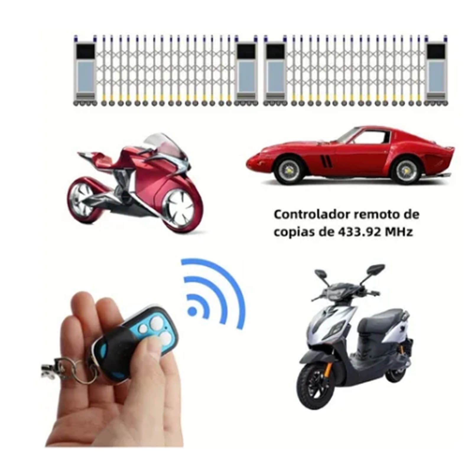 433MHz Wireless Remote Control Switch Cloning Key Fob Doorbells With Keychain view 11