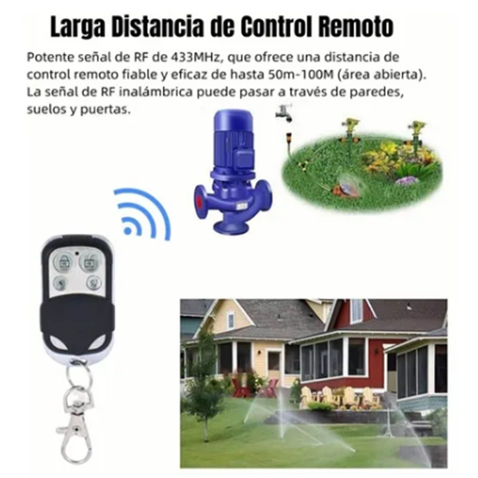 433MHz Wireless Remote Control Switch Cloning Key Fob Doorbells With Keychain view 12