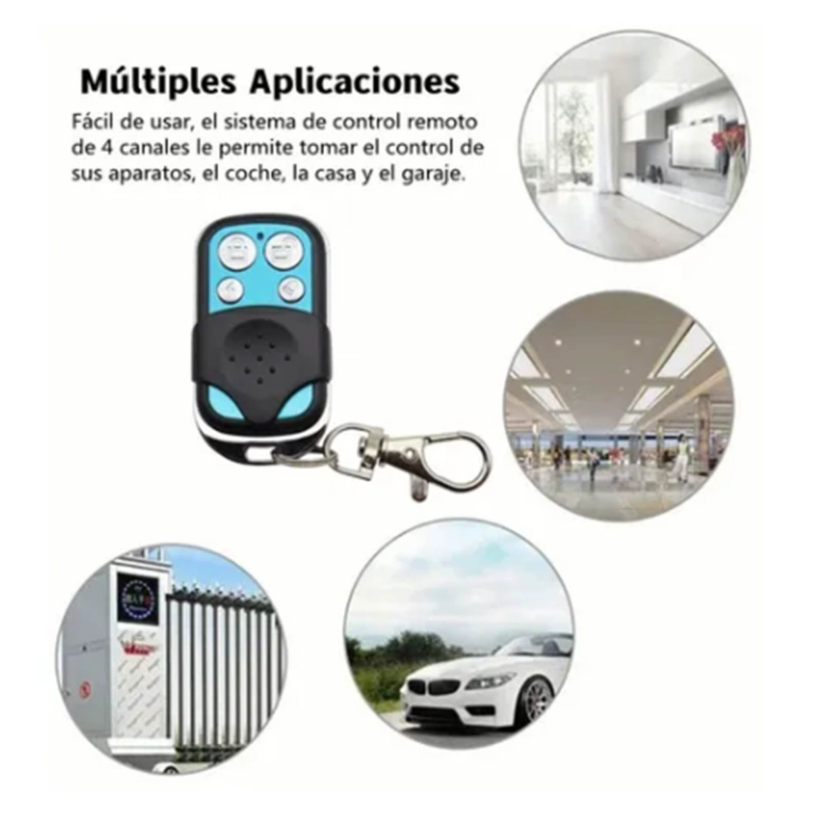 433MHz Wireless Remote Control Switch Cloning Key Fob Doorbells With Keychain view 13